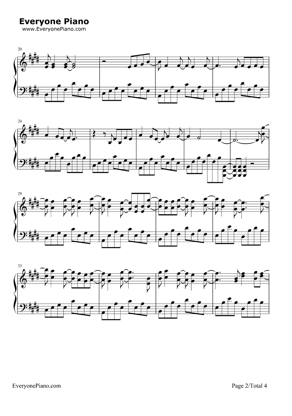 InMyWorld钢琴谱-ROOKiEZisPUNK'D-青之驱魔师OP22