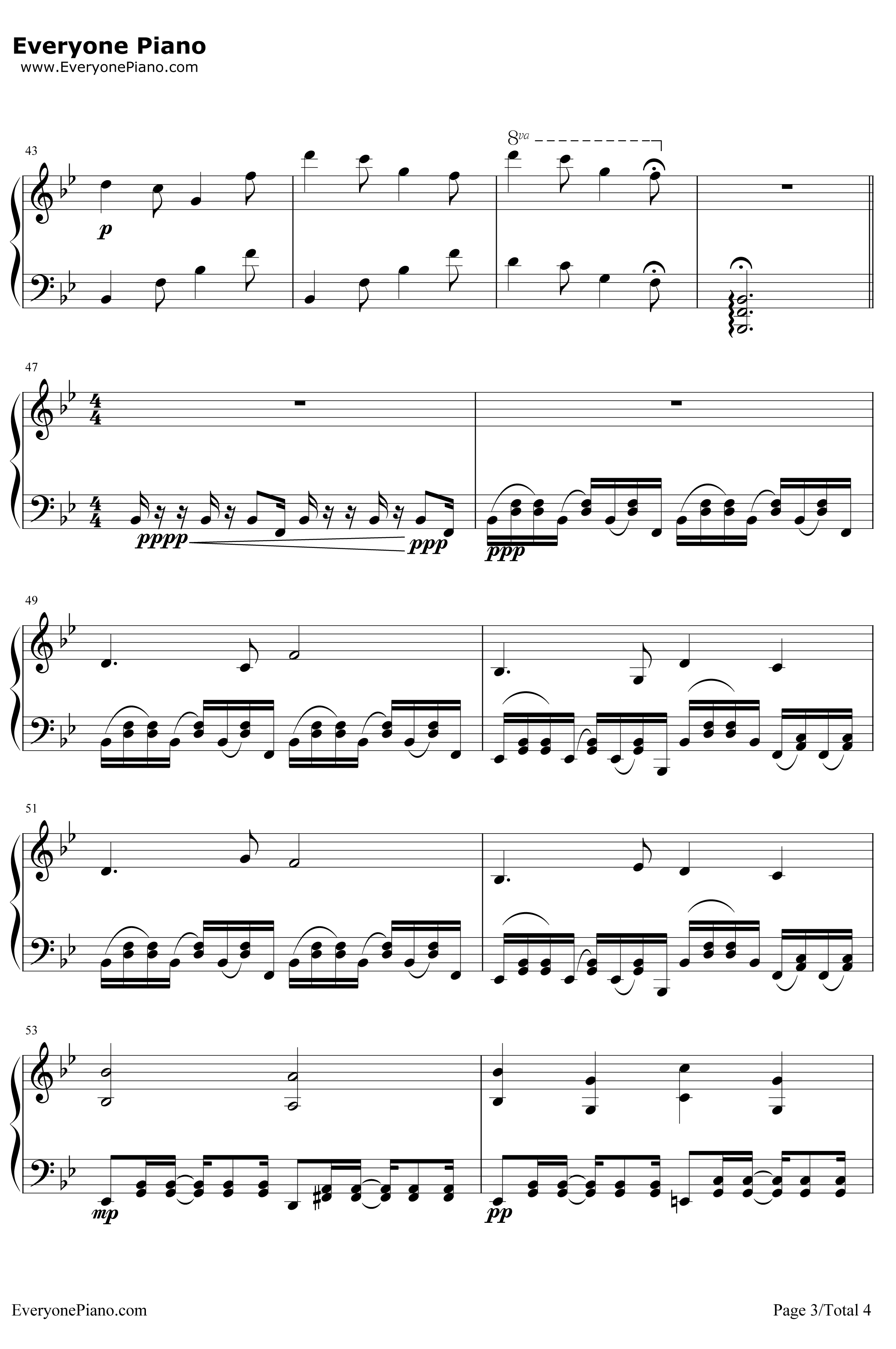 Alpha钢琴谱-丹尼尔·罗森菲尔德C418-Minecraft背景音乐3