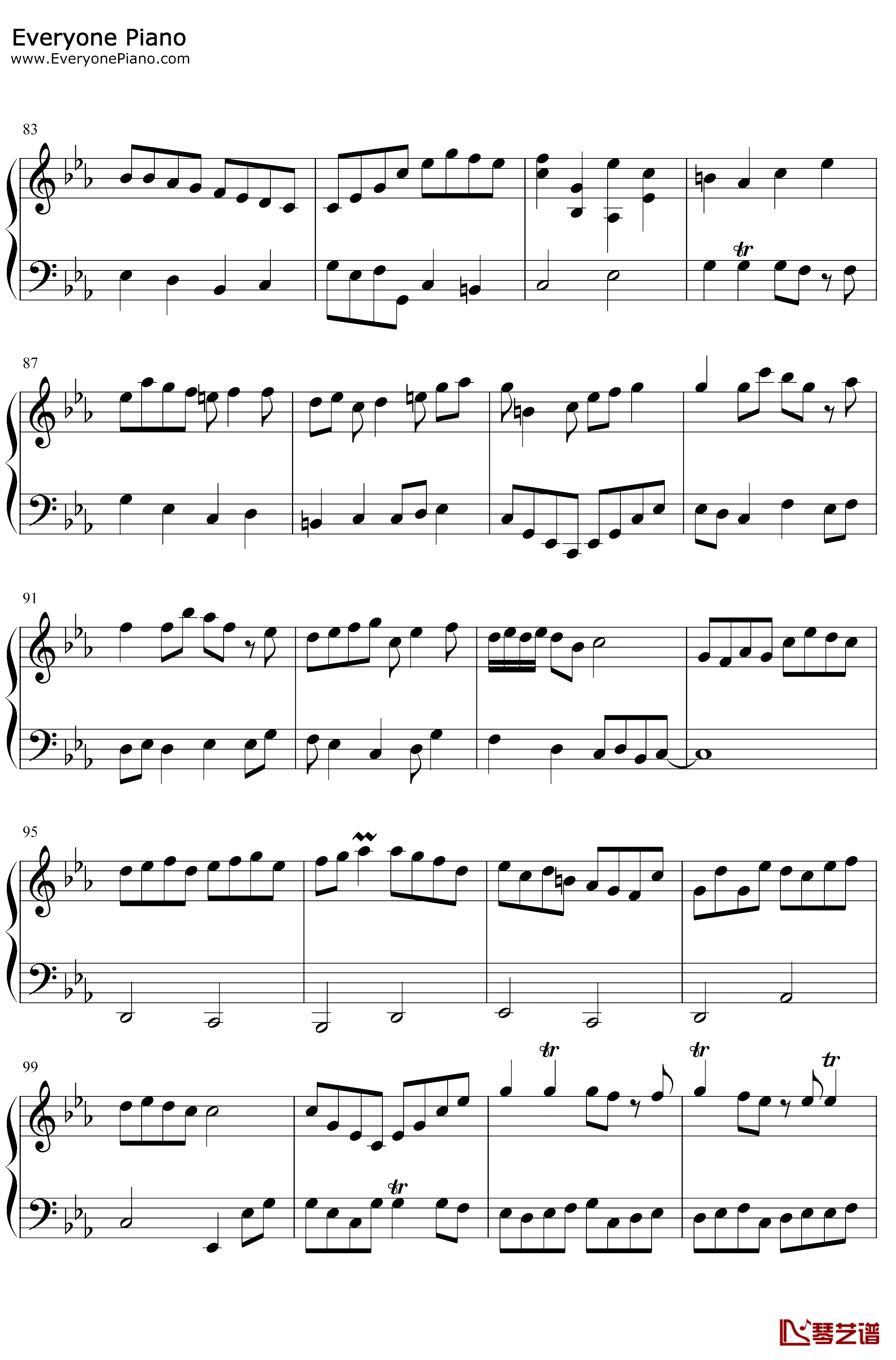 巴赫の幻想曲钢琴谱-IDW哒-原创音乐5