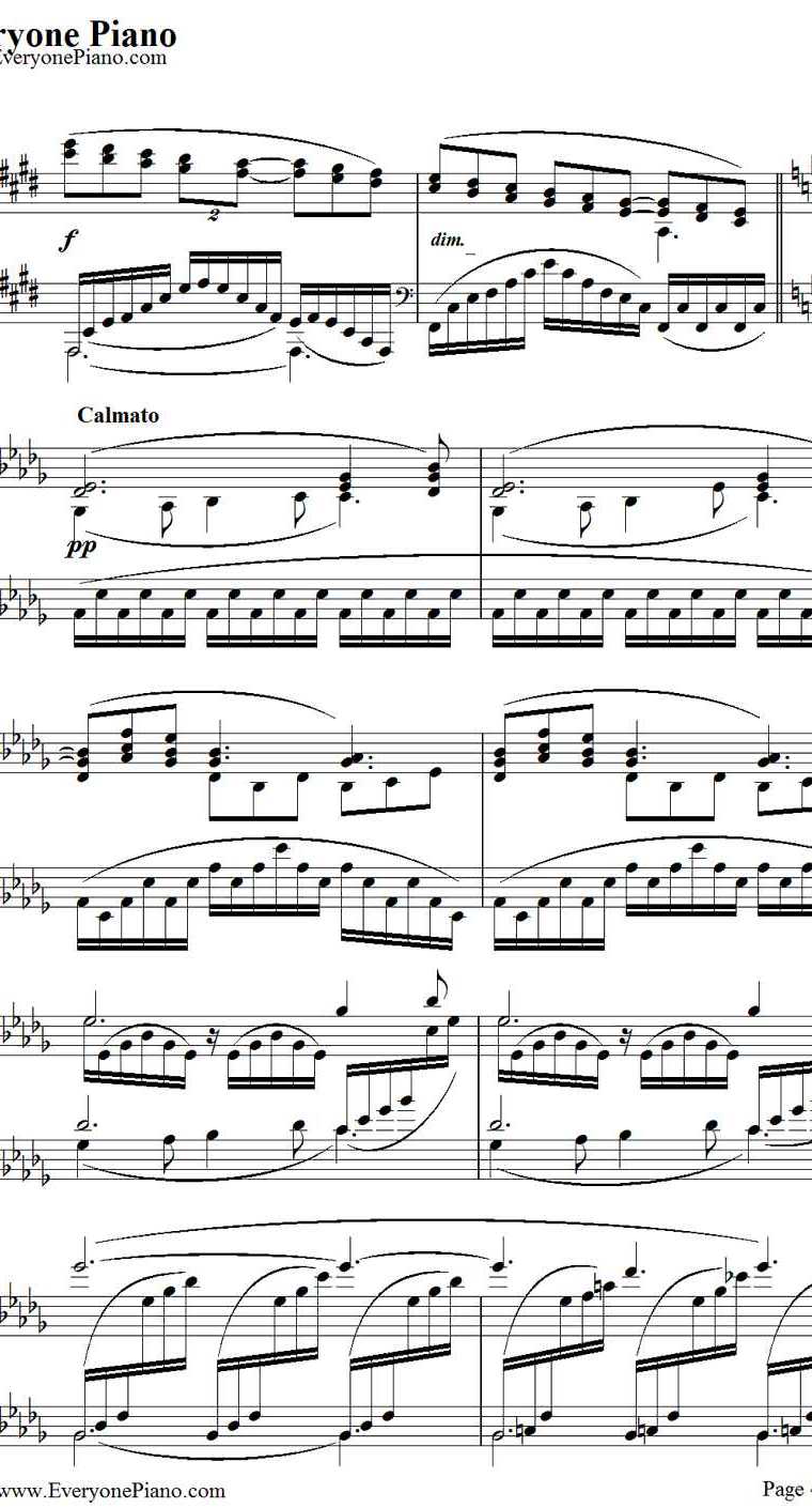 Clair de lune钢琴谱-德彪西（Debussy）4