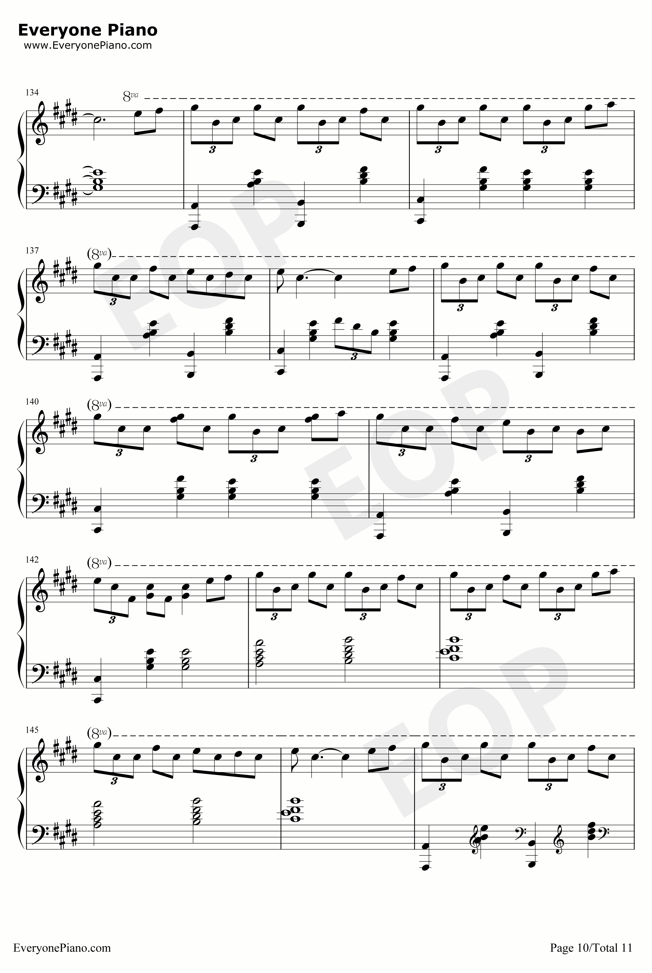 KEYS钢琴谱-ZYTOKINE-PIANOSKETCH10