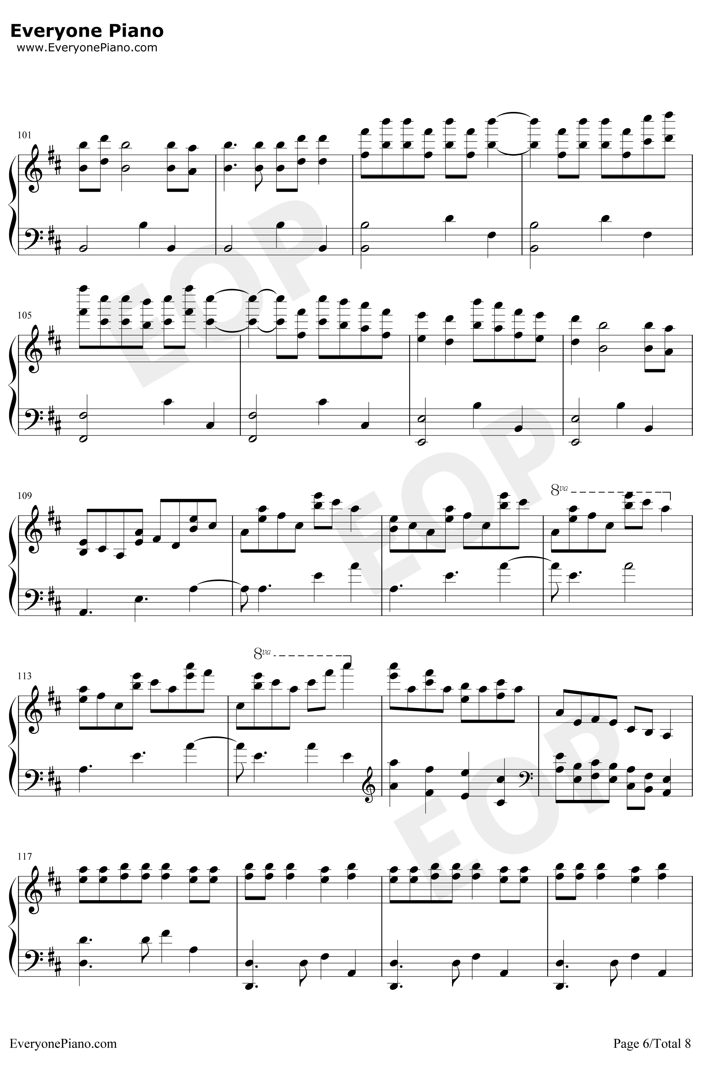 中国狂想曲钢琴谱-马克西姆6