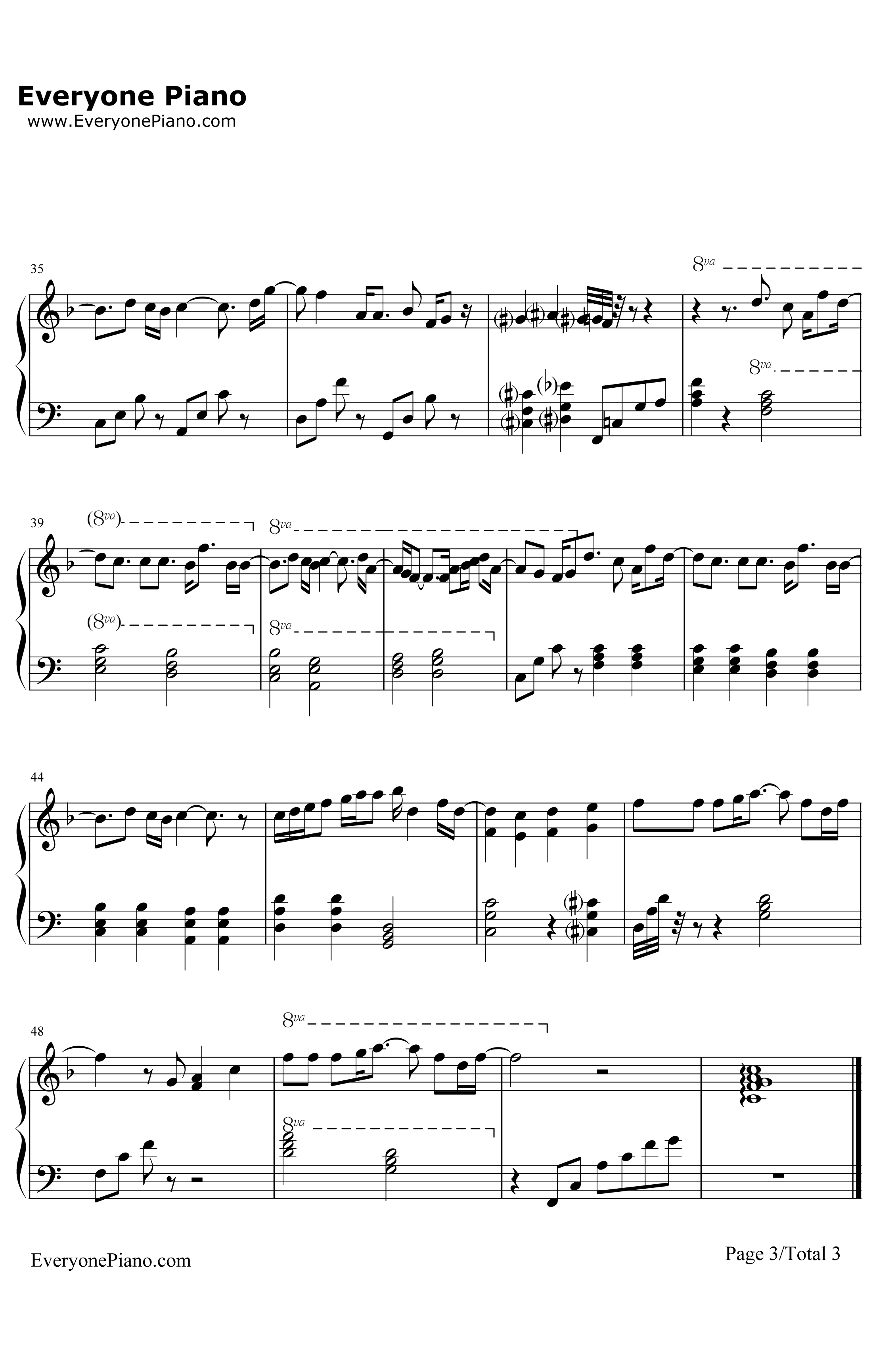 明日晴れるかな钢琴谱-桑田佳佑-《求婚大作战》主题歌3
