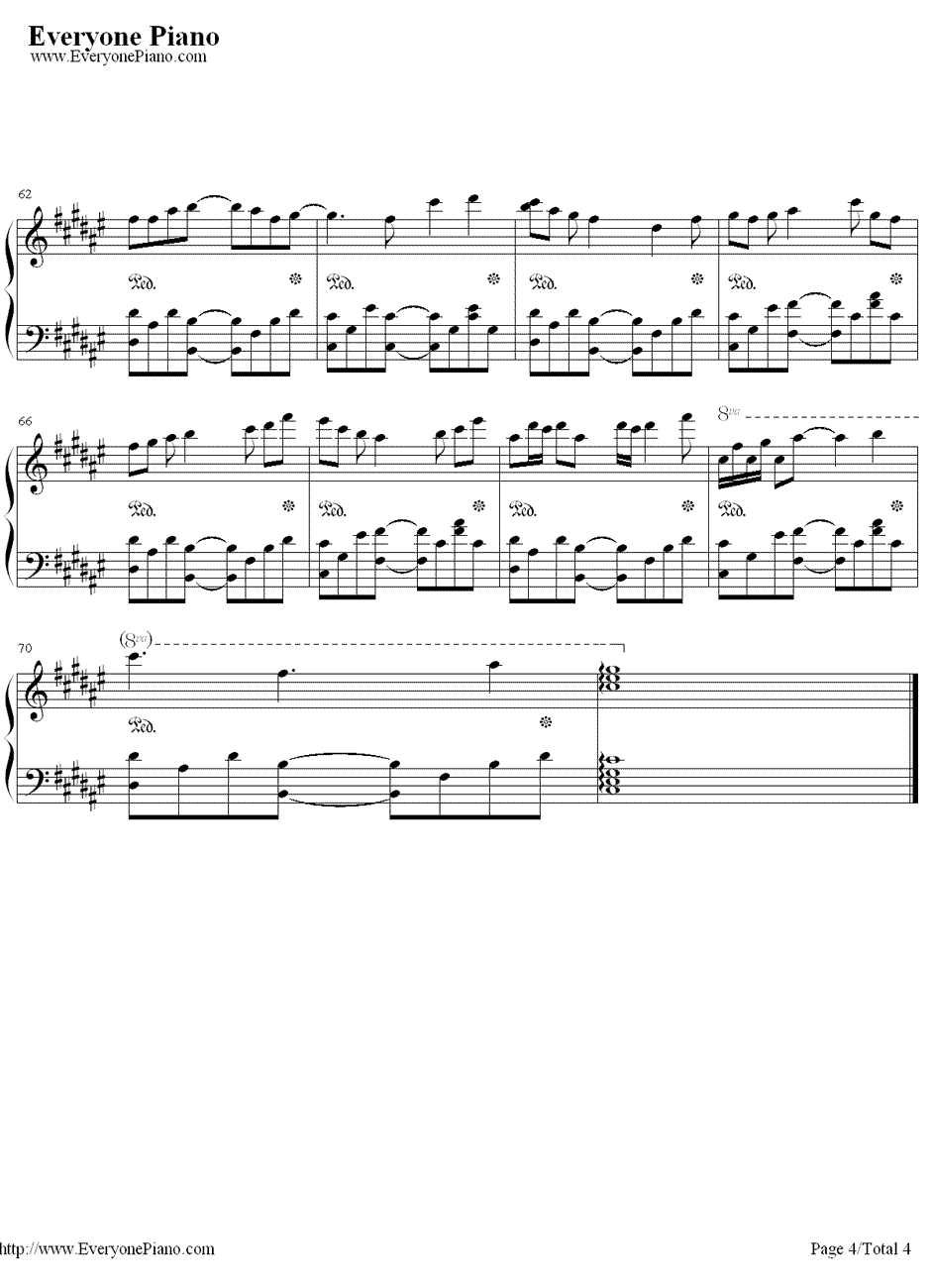 バズル钢琴谱-初音ミク初音未来4