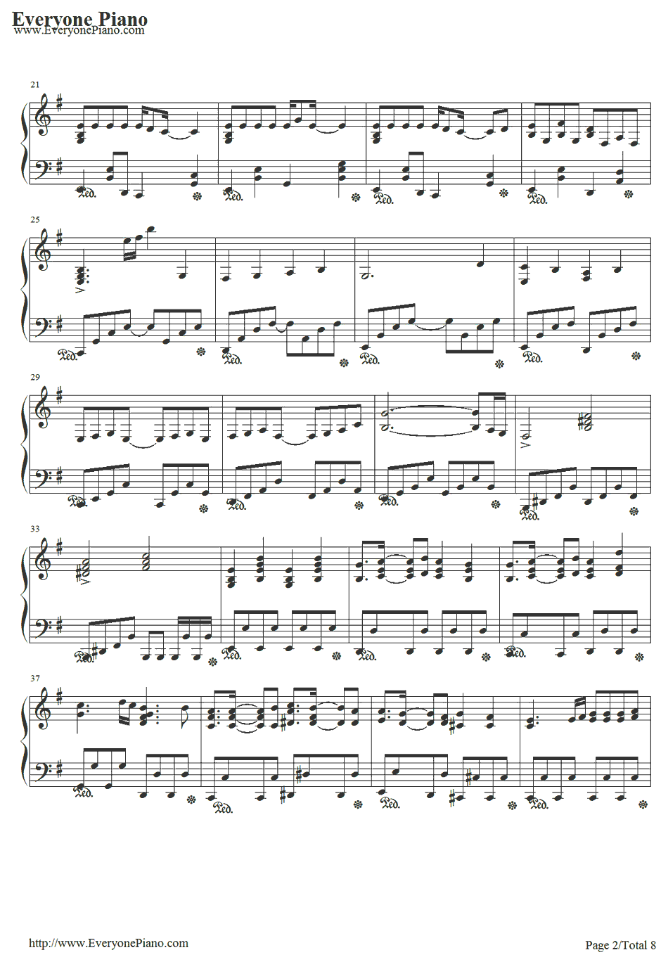 サンドリヨン钢琴谱-初音ミク・KAITO-Cendrillon-初音ミク・KAITO2