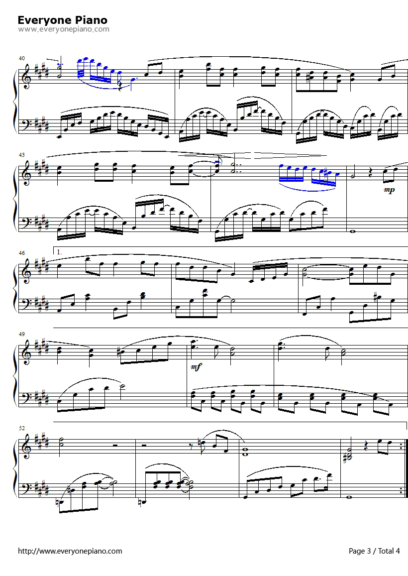 越单纯越幸福钢琴谱-王筝3