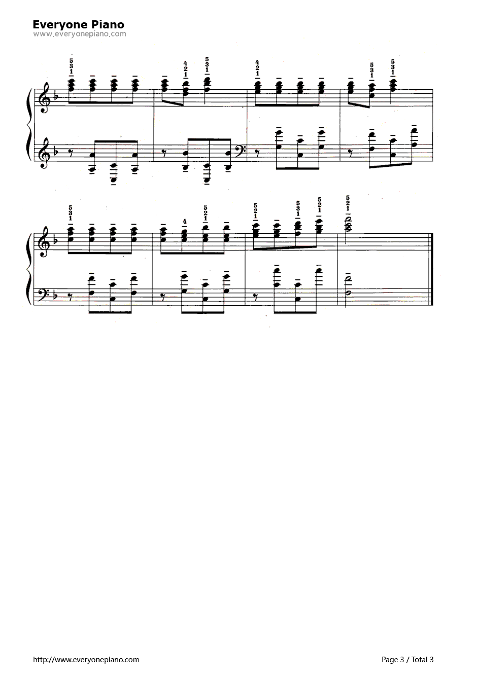 大鹿钢琴谱-未知-大鹿3