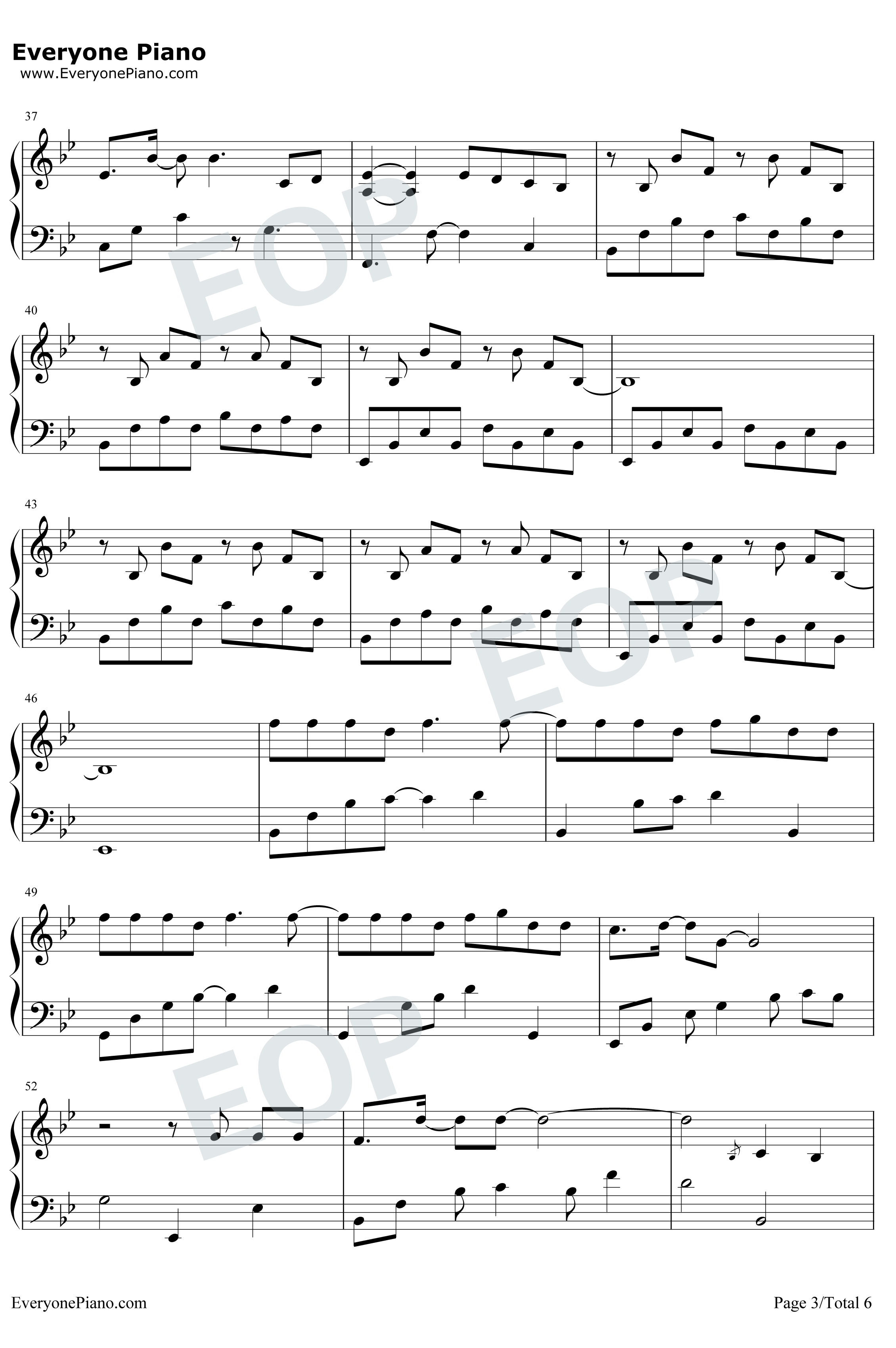 摩天轮的眼泪钢琴谱-创造101金志文3