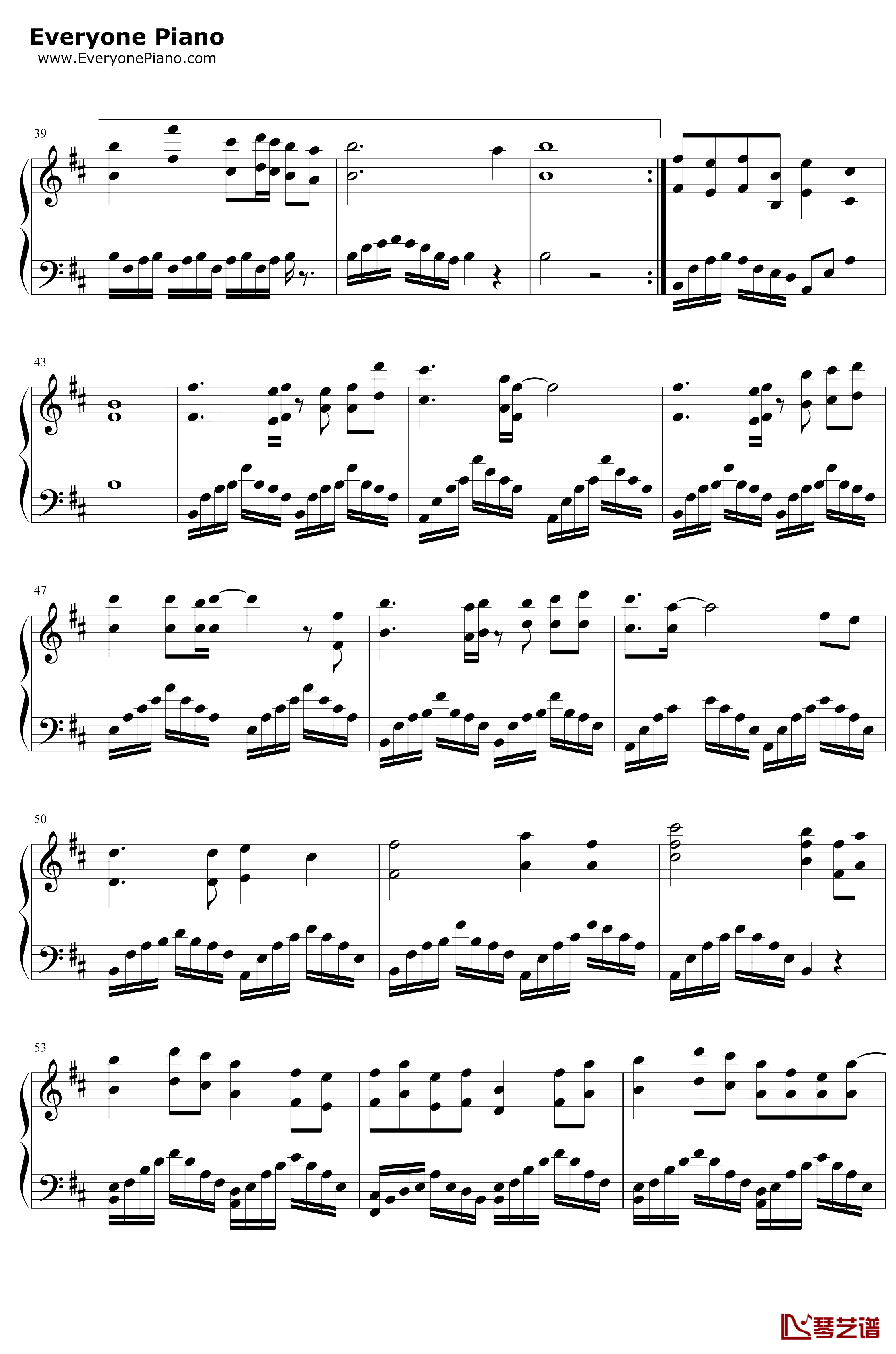 浮生辞钢琴谱-银临-完美版3