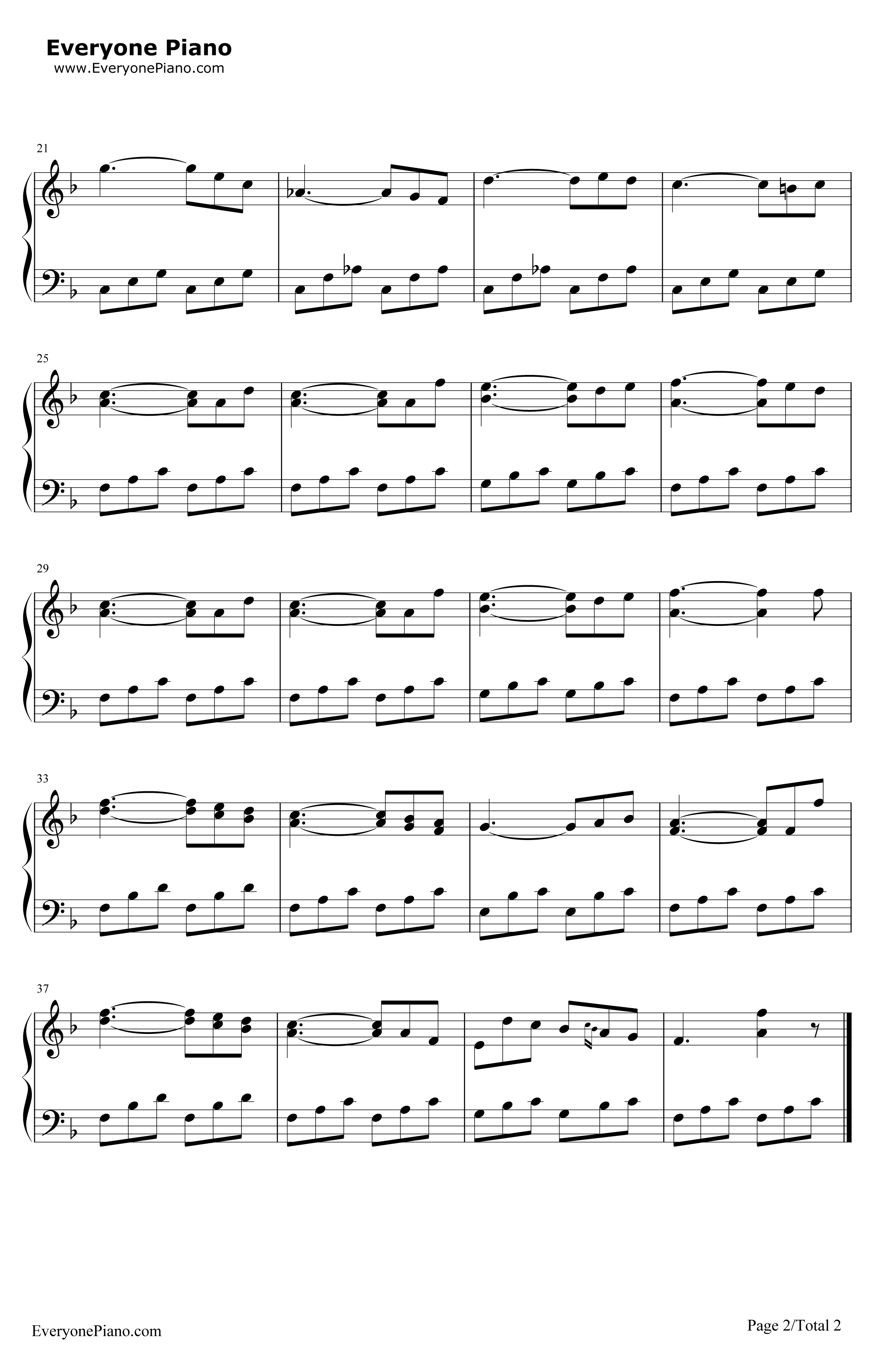 奥伯龙钢琴谱-卡尔•玛利亚•冯•韦伯2