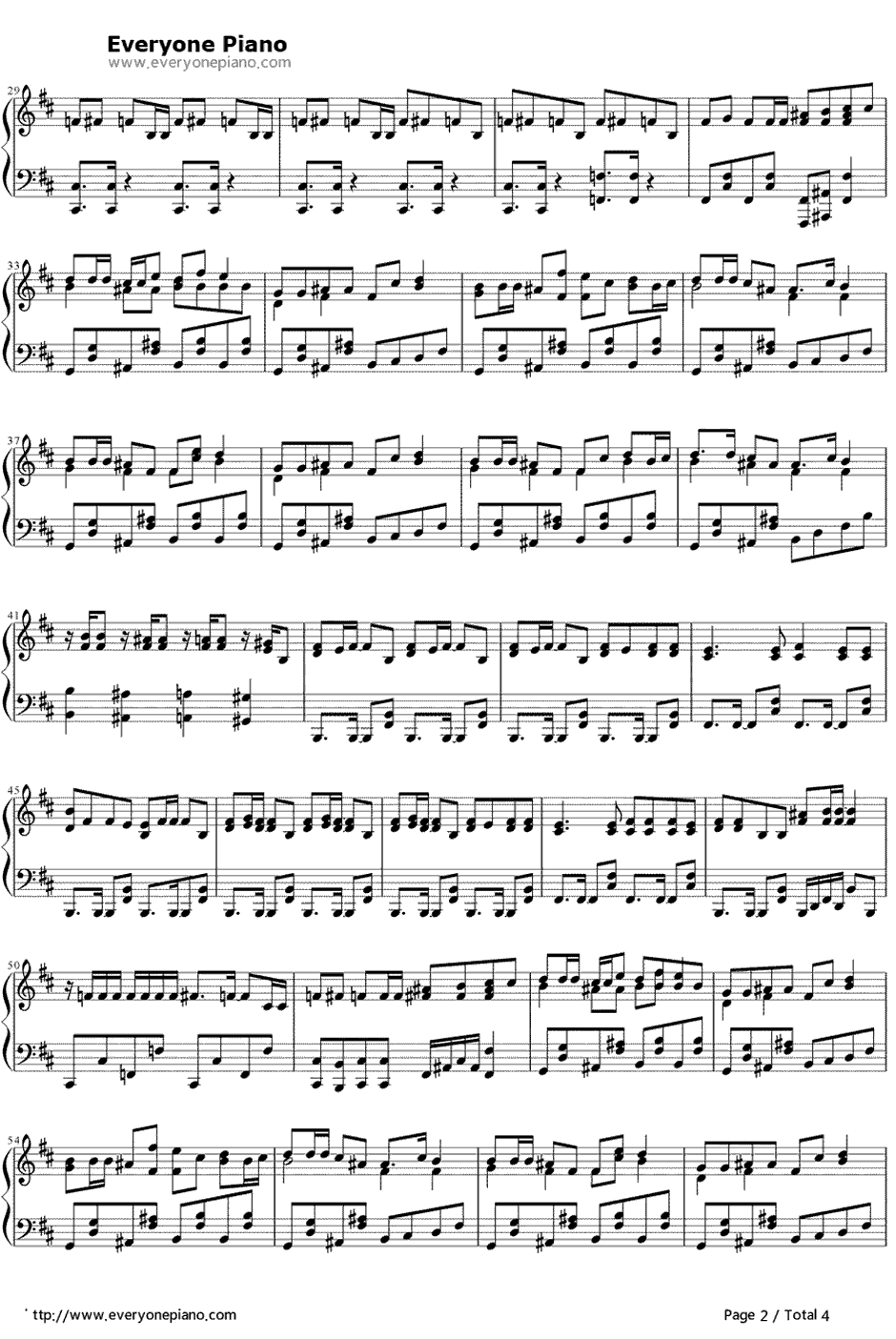 カーニバル钢琴谱-GUMI2