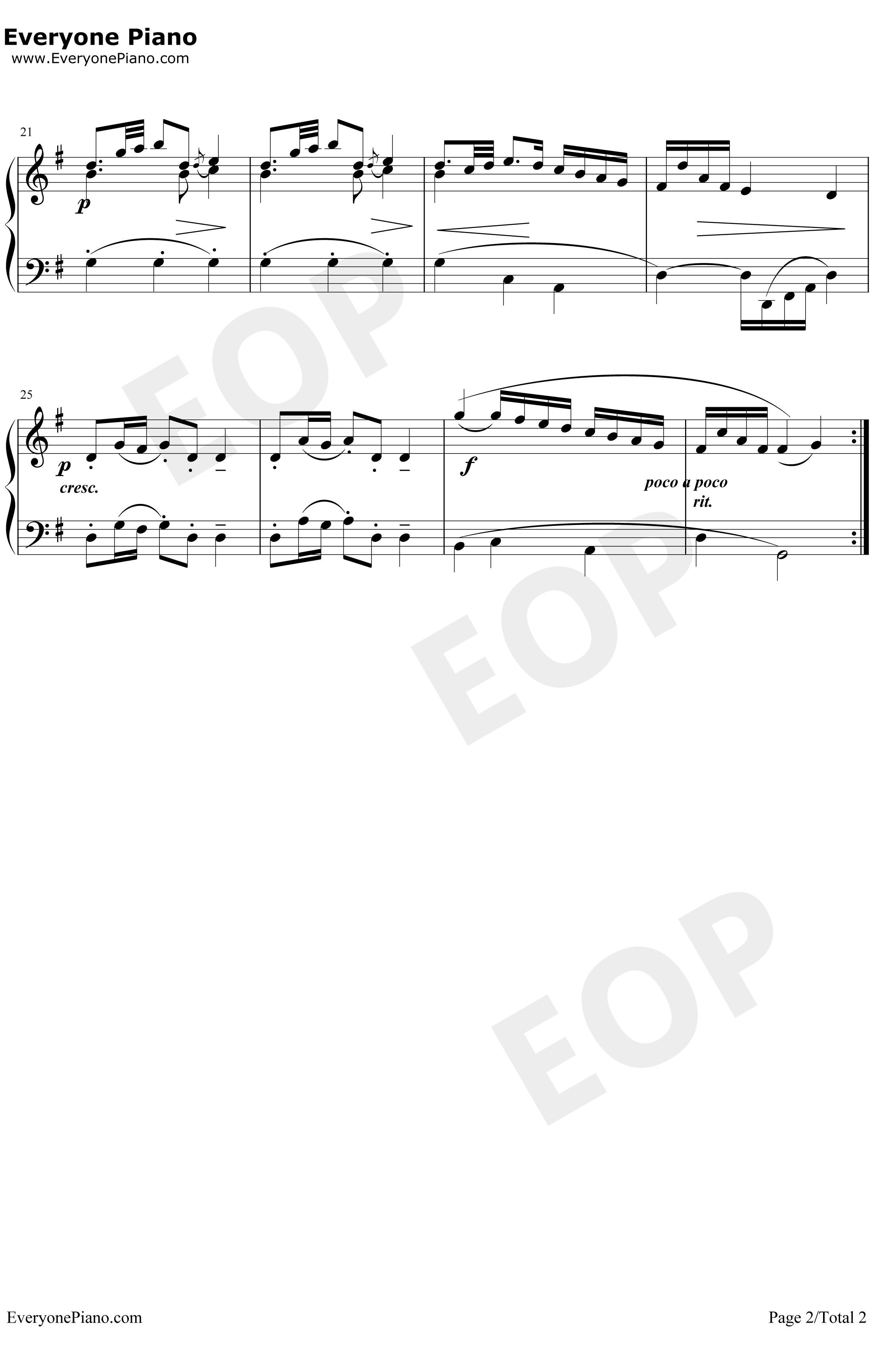 波罗涅兹舞曲19钢琴谱-巴赫-巴赫初级钢琴曲集2