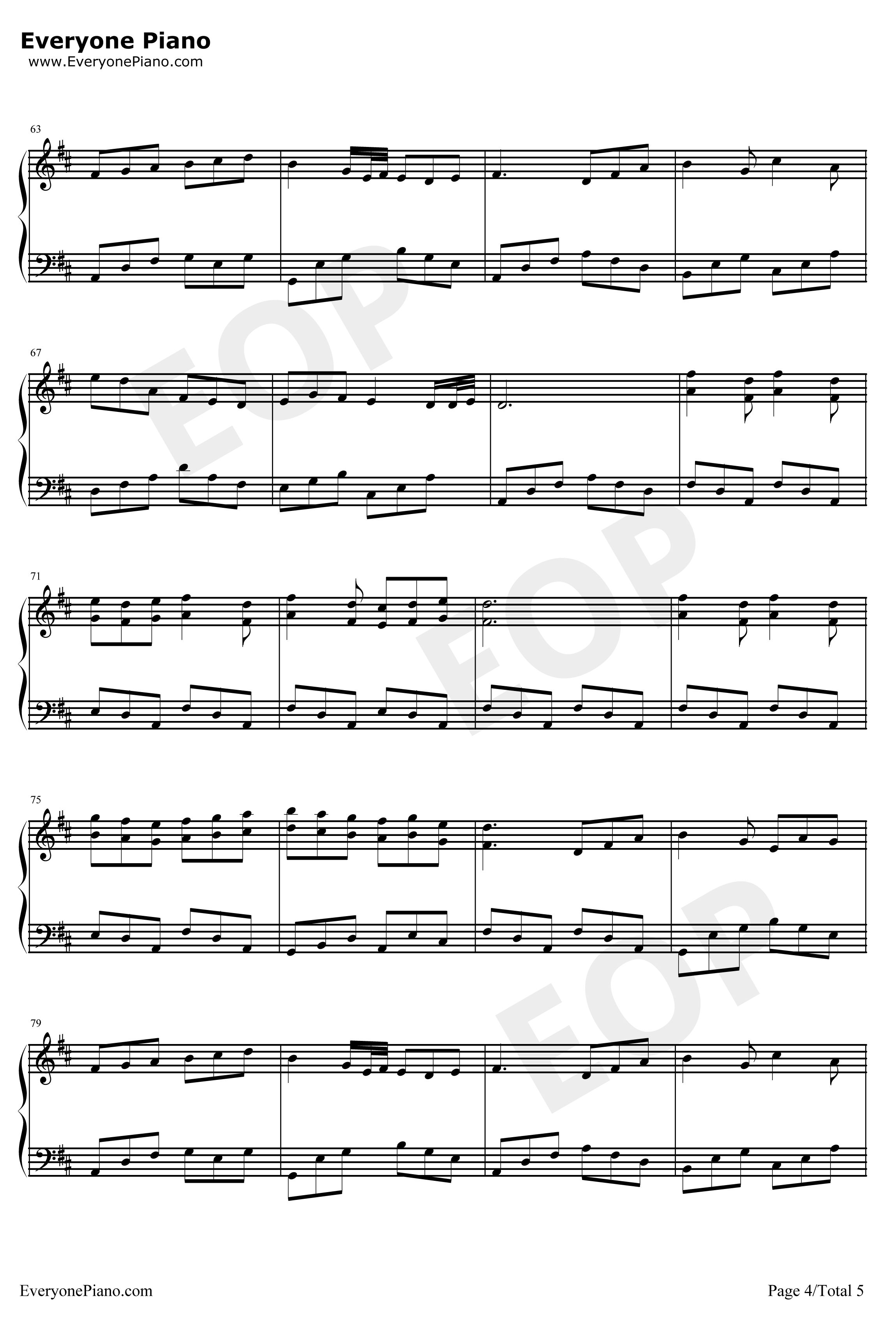 荆棘鸟主题曲钢琴谱-HenryMancini-TheThornBirds4