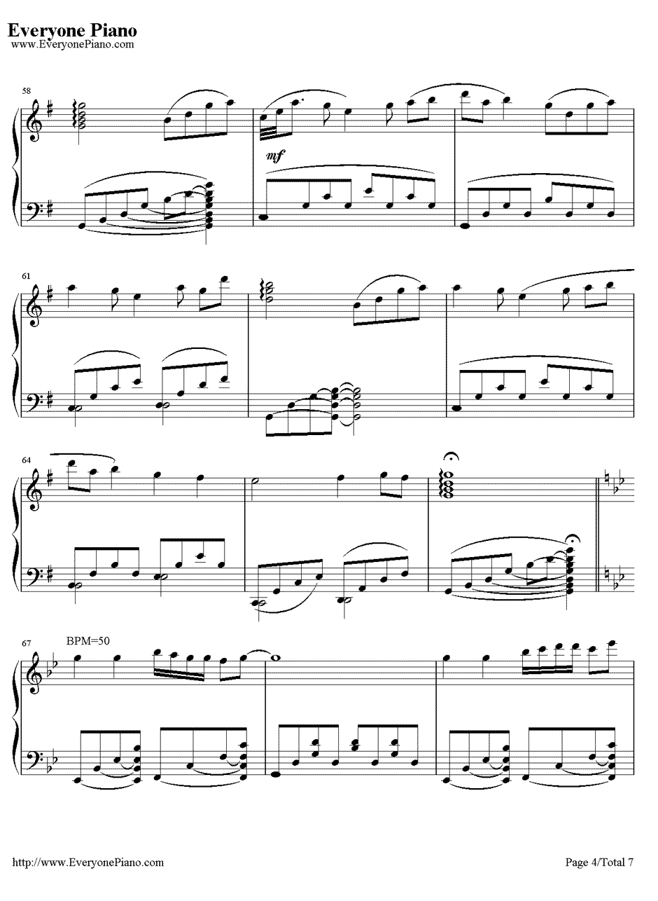 小小的手心完整版钢琴谱-麻枝准-CLANNAD插曲4