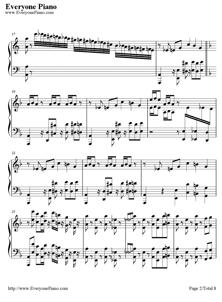 幽灵盛典2钢琴谱-Brandy-劲乐团的主题曲2