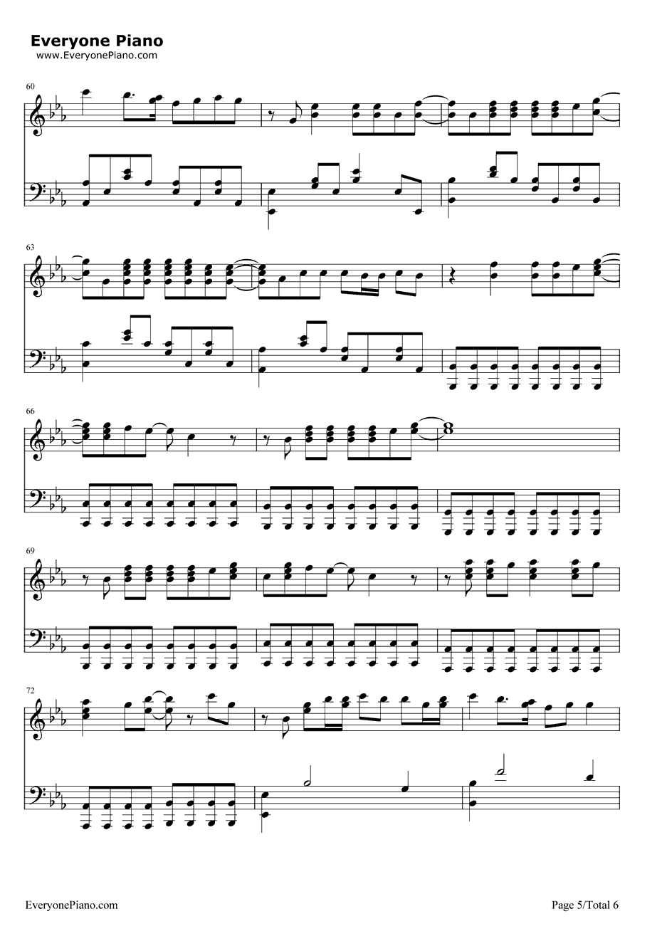 KissinU钢琴谱-MirandaCosgrove5