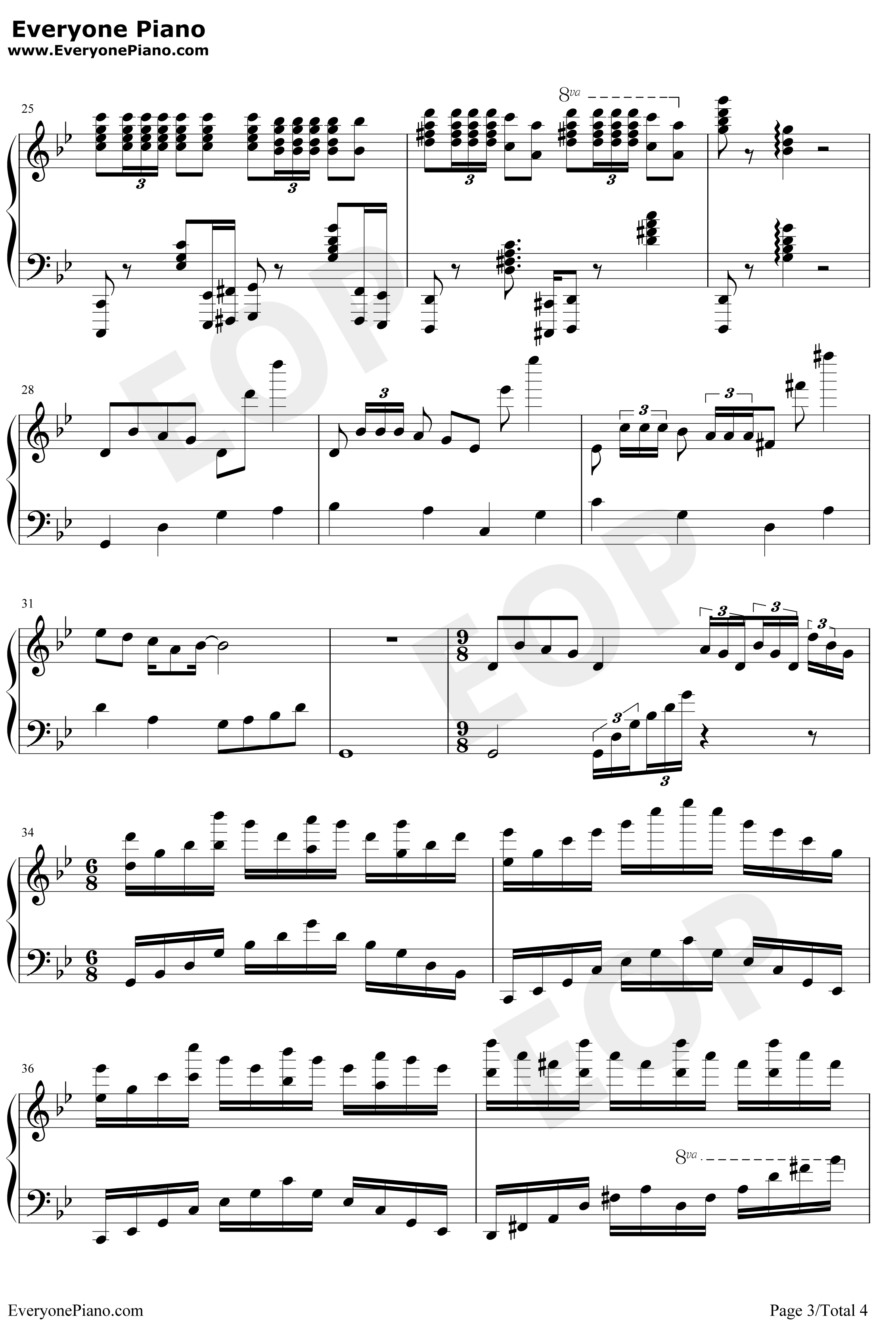 Jingle Bells钢琴谱-JamesLordPierpont-爵士版3