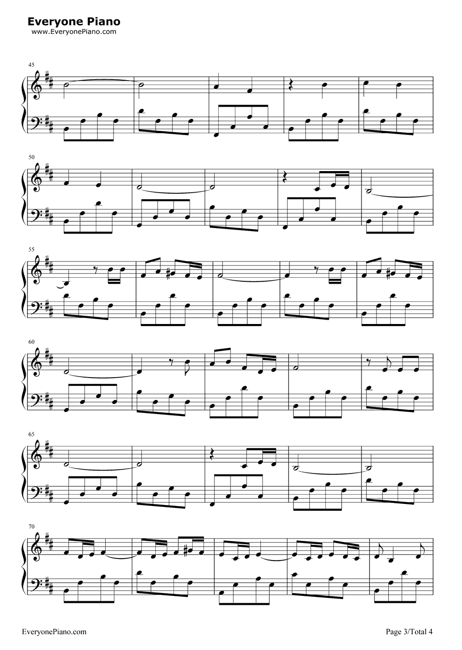 橄榄树钢琴谱-齐豫3