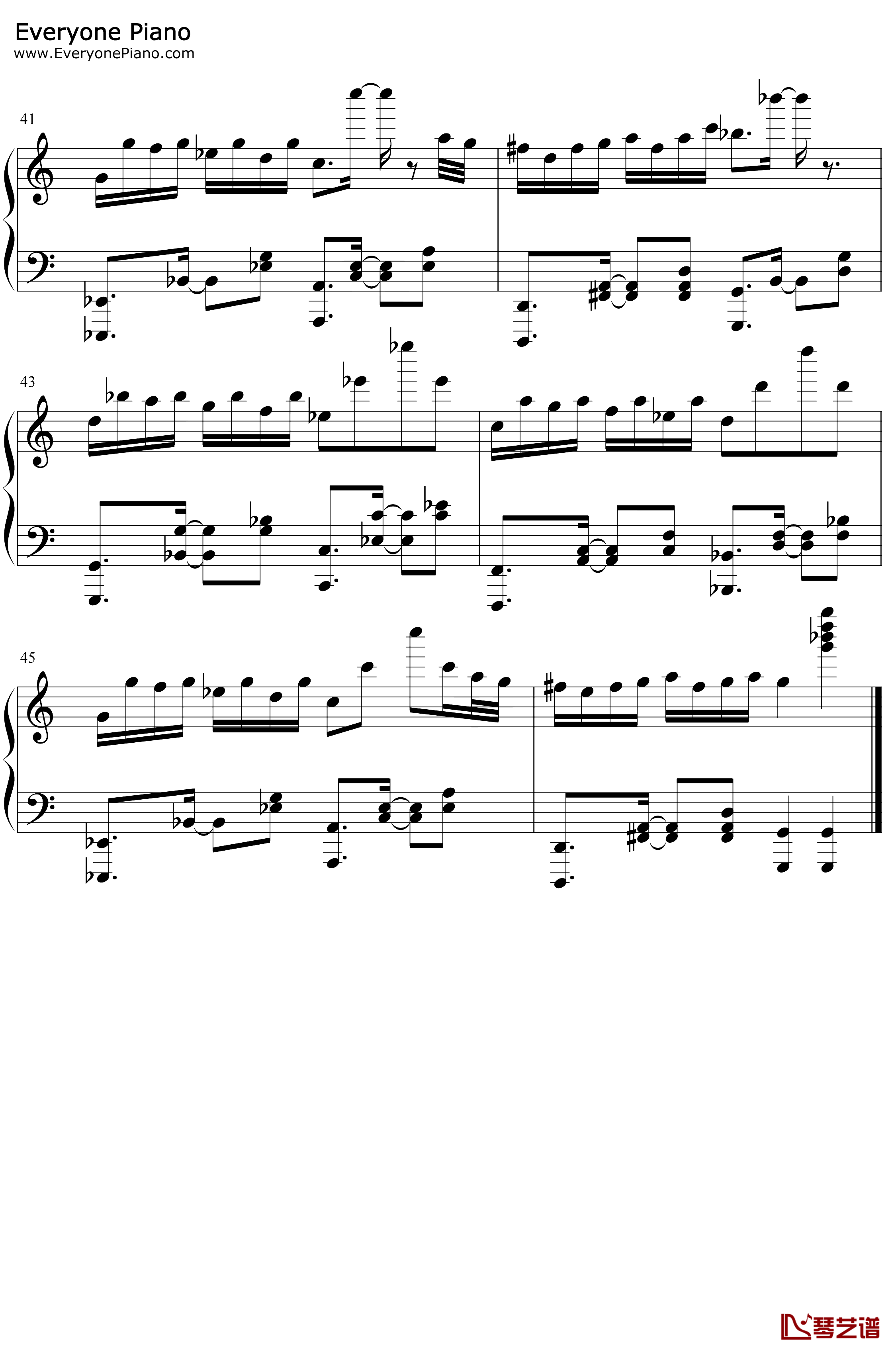 帕萨卡利亚克罗地亚变奏钢琴谱-Handel Mrvica-帕萨卡利亚克罗地亚变奏5