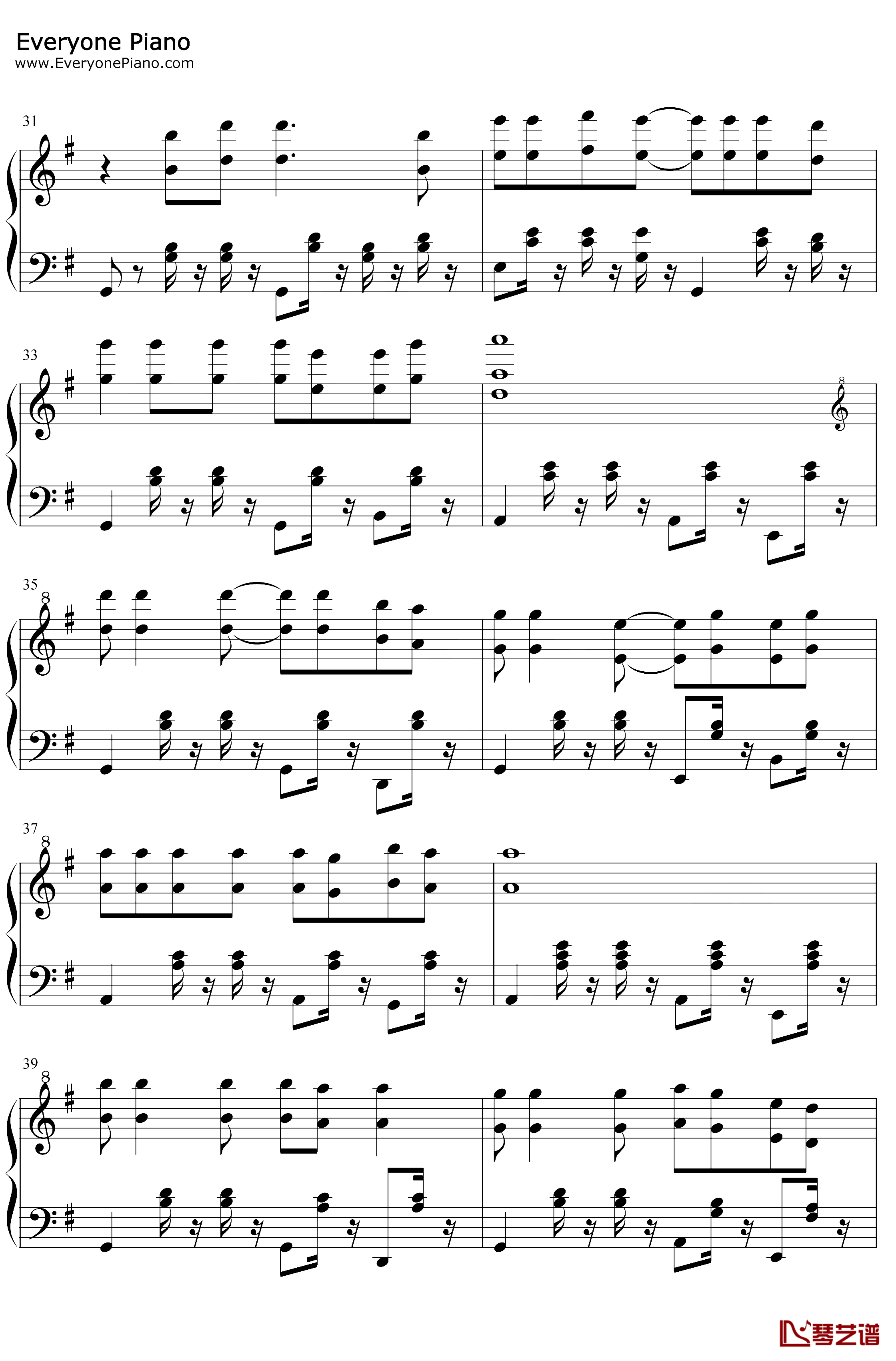 童年钢琴谱-罗大佑-完美版4