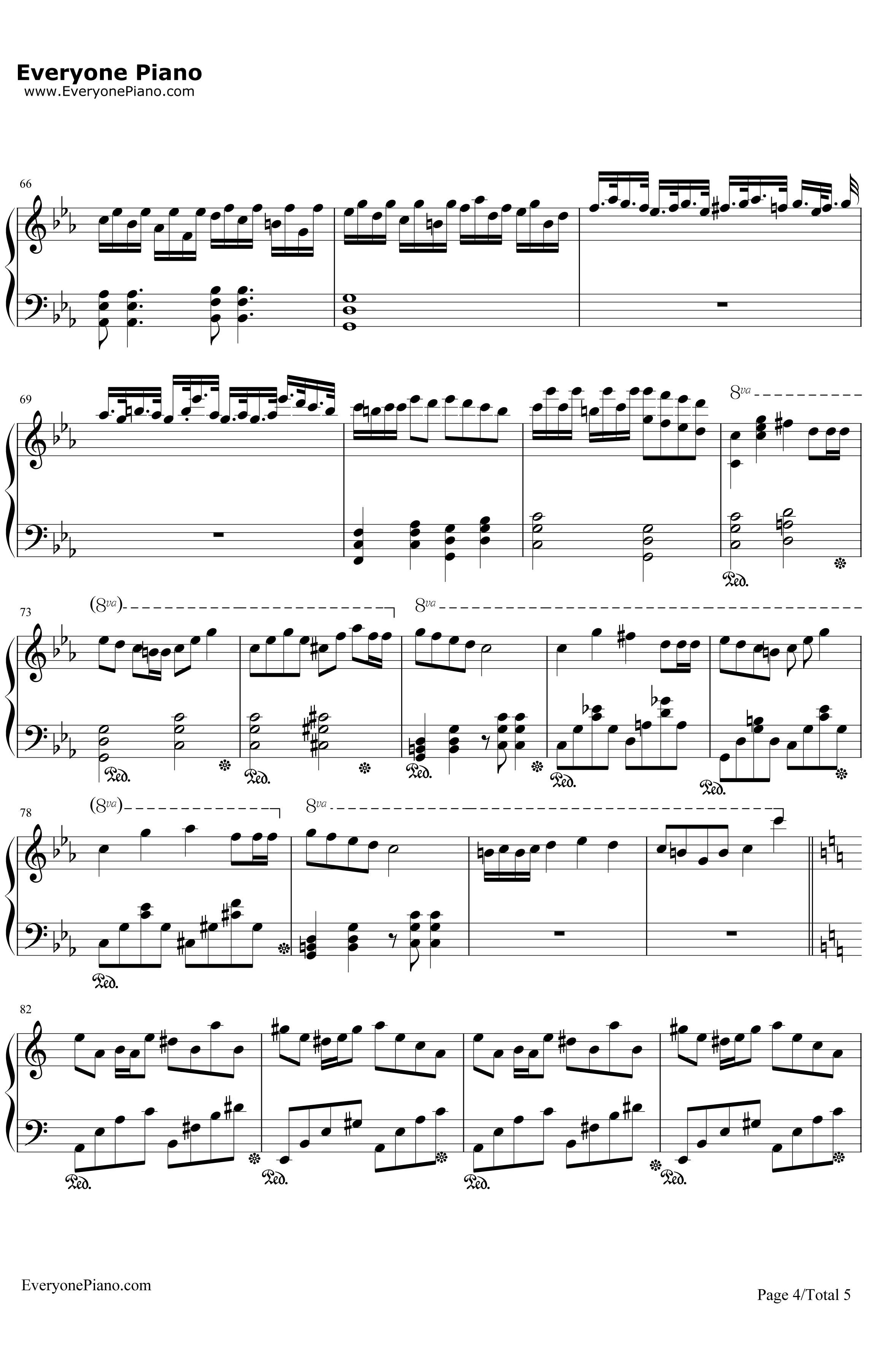 スイートデコラアイスクリームホリック钢琴谱-初音ミク-初音ミク4