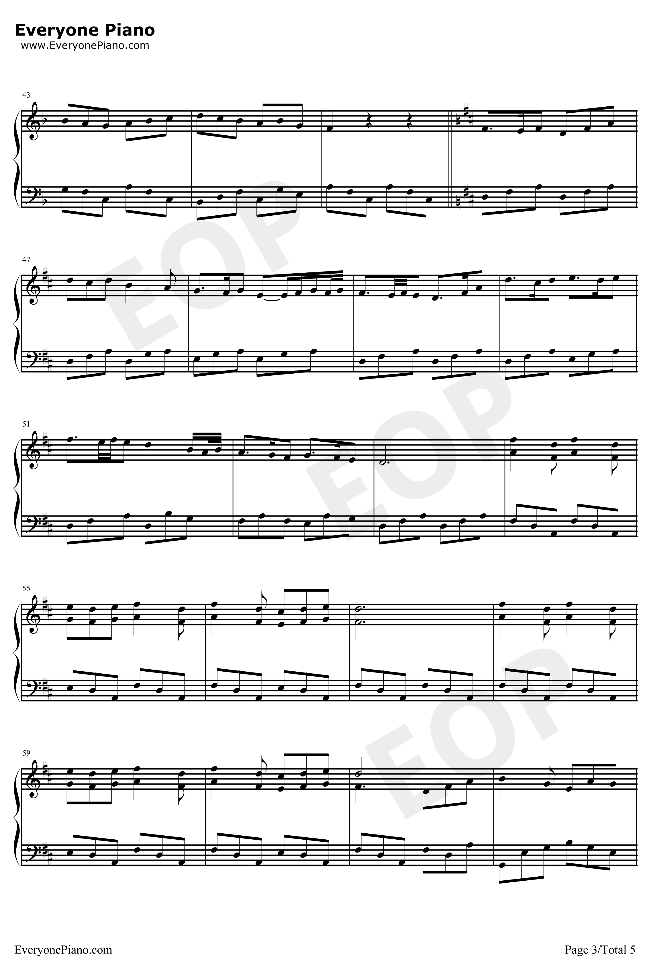 荆棘鸟主题曲钢琴谱-HenryMancini-TheThornBirds3