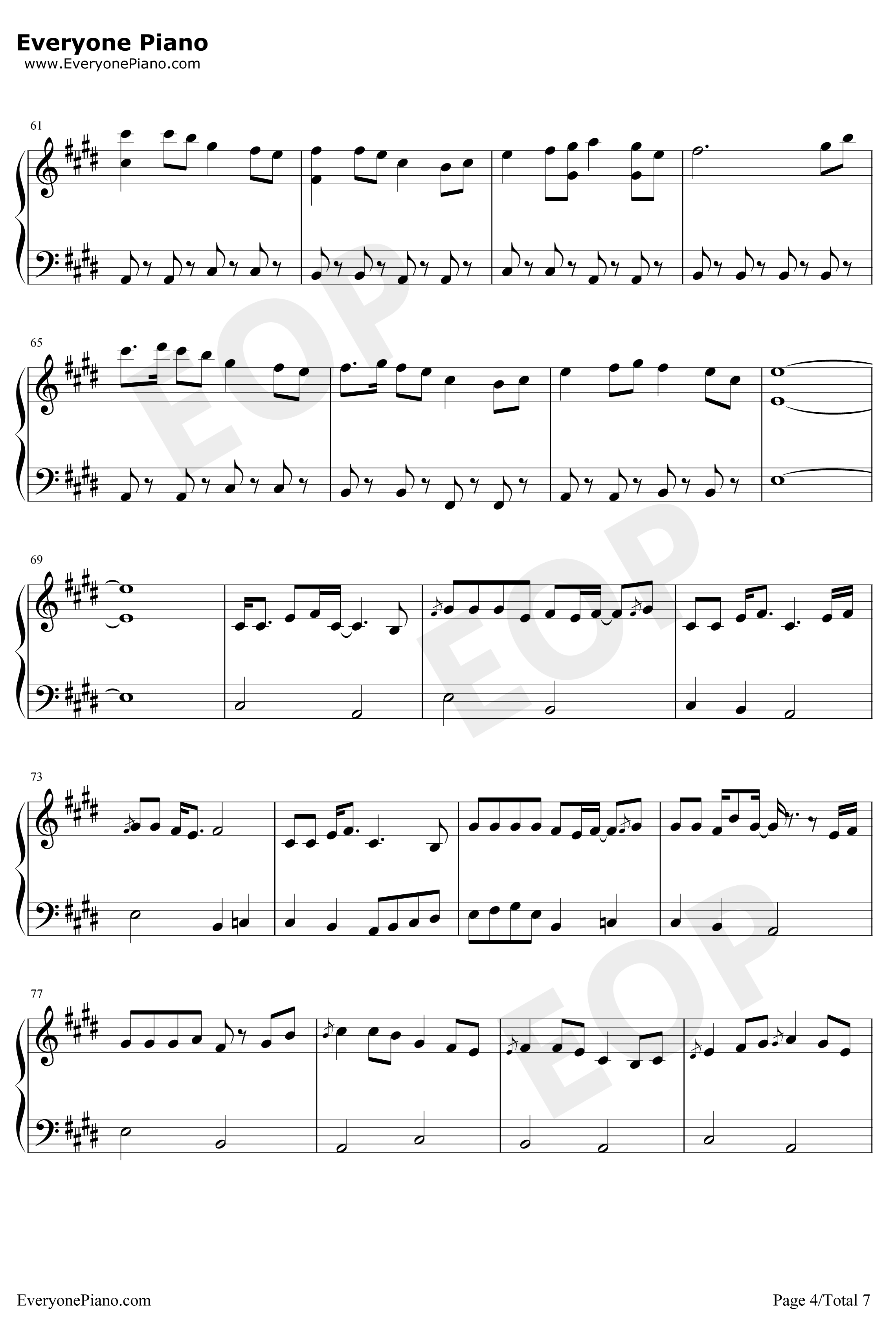 Monody钢琴谱-TheFatRatLauraBrehm-TheFatRat-抖音歌曲4