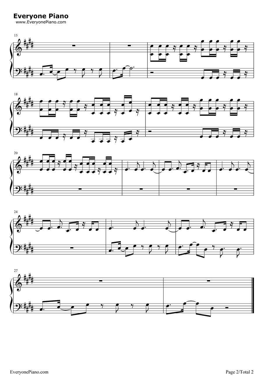 AlorsOnDanse钢琴谱-Stromae2