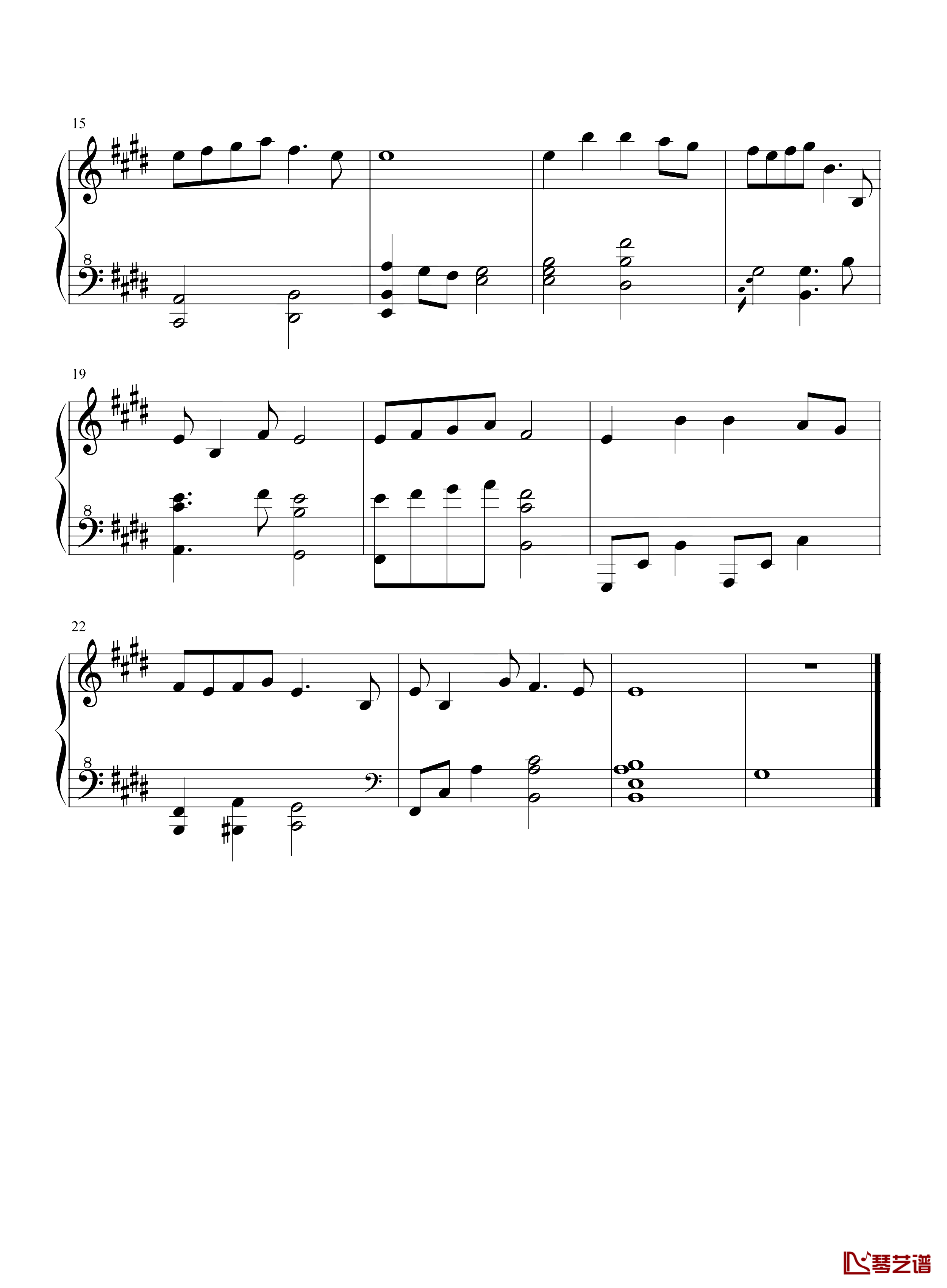 阿瑠的歌钢琴谱-陈致逸 HOYO-MiX-《原神》-空灵而美好，详述了一个来自远方的的故事2