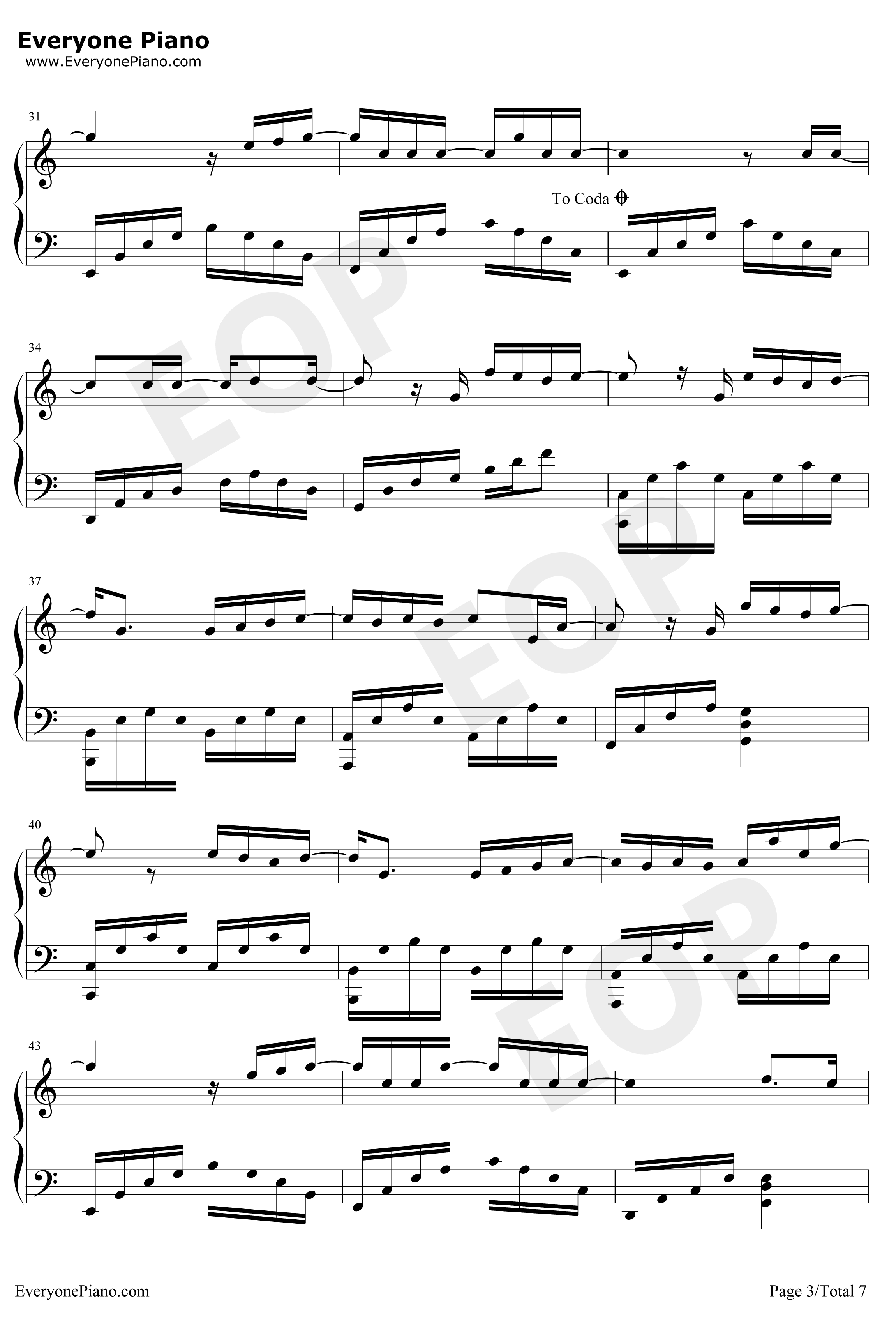 第一次钢琴谱-光良-钢琴独奏版3