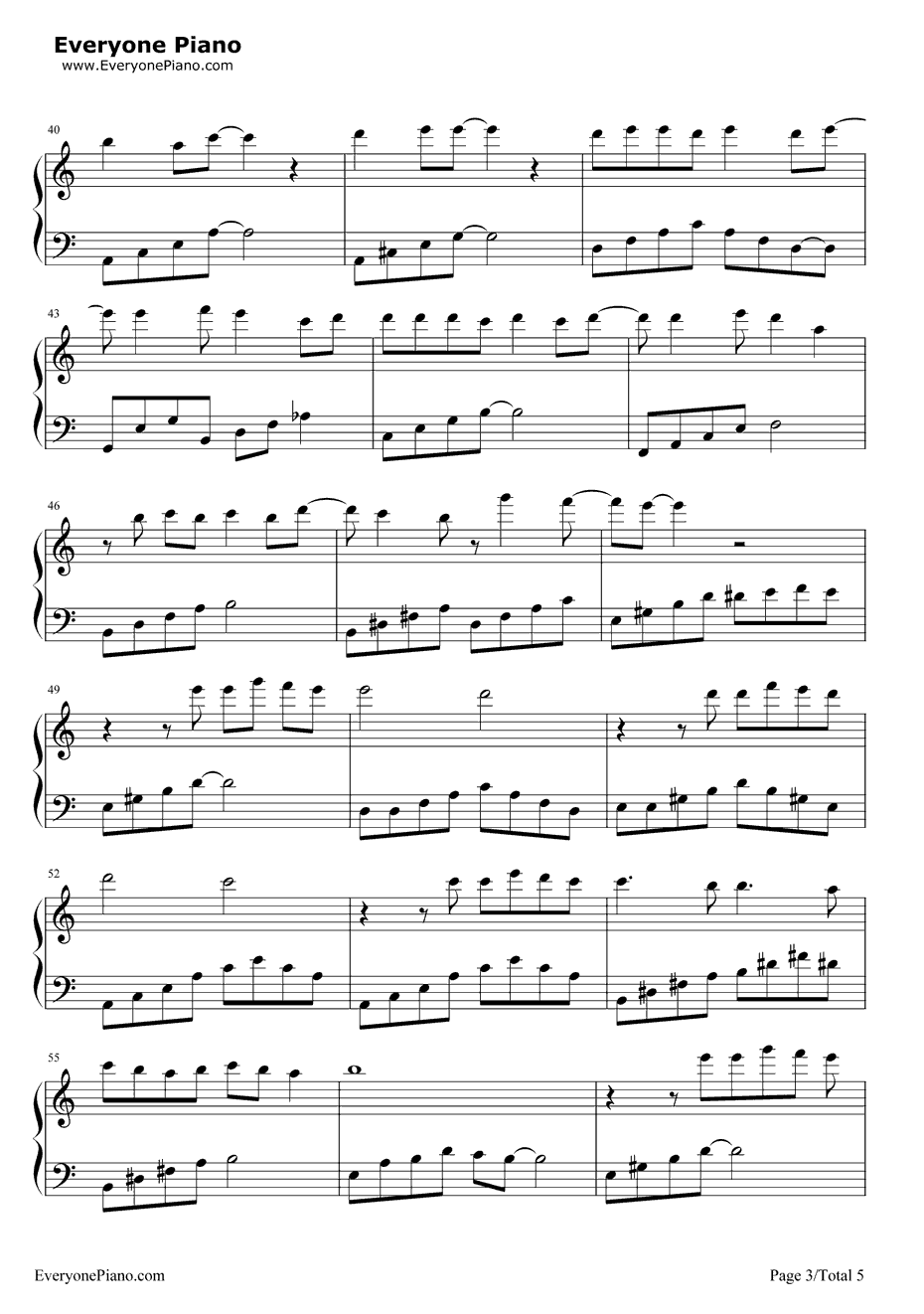 迷迭香钢琴谱-周杰伦3