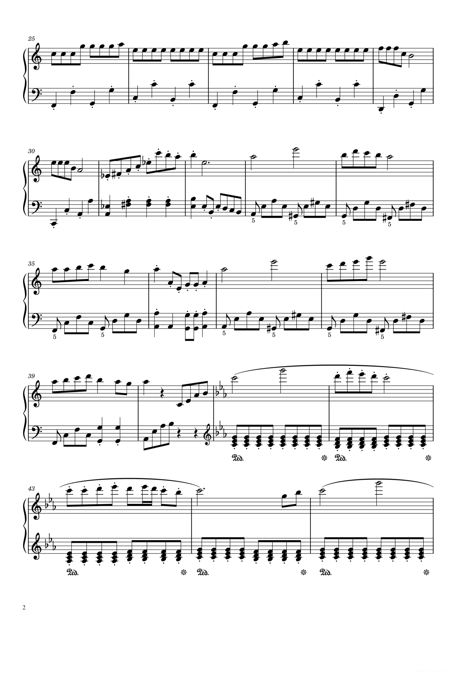 欢沁钢琴曲-林海2