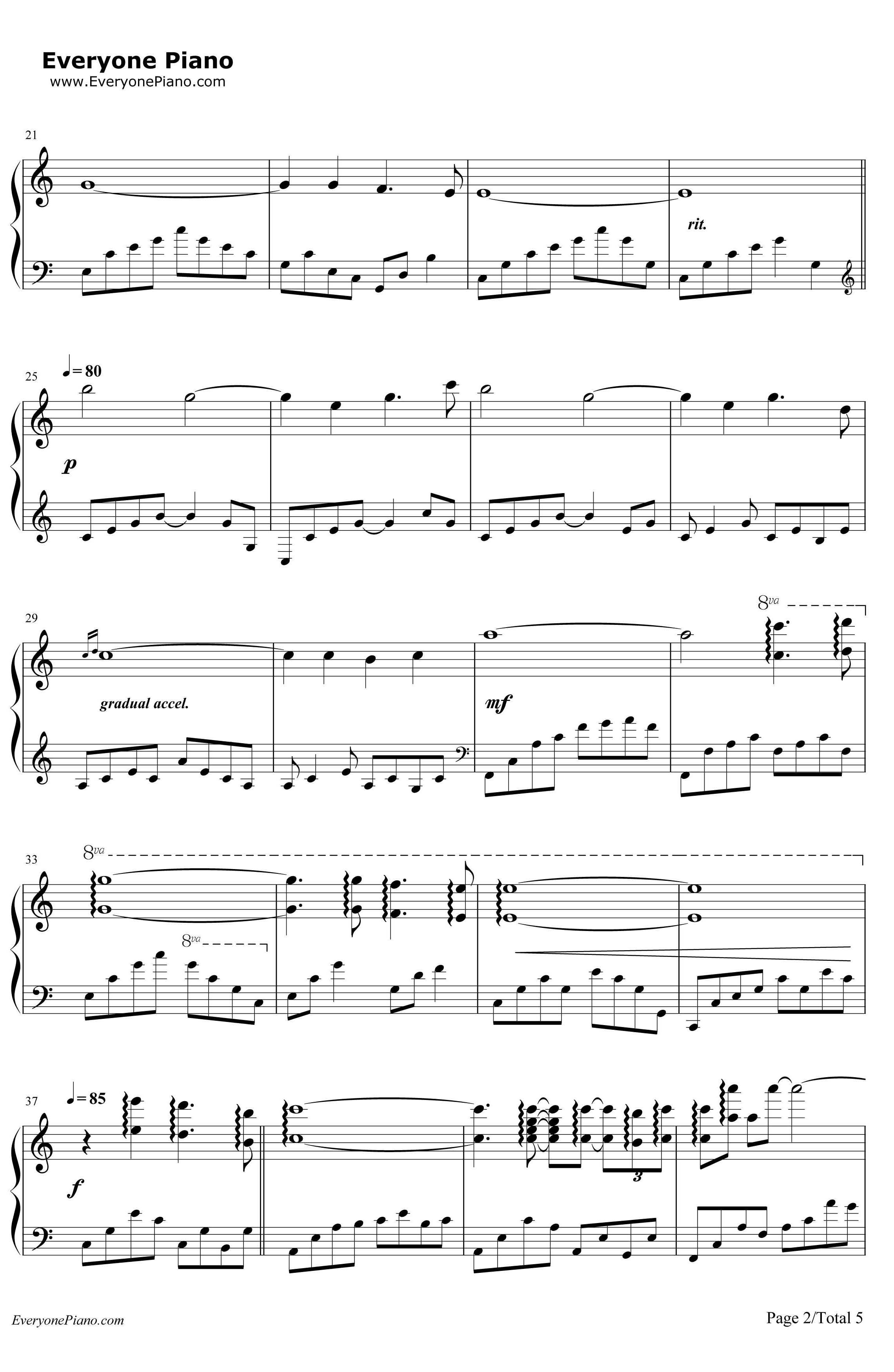 Gracefully钢琴谱-GiovanniMarradi(乔瓦尼)2