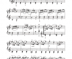 风笛舞曲钢琴谱-莫扎特