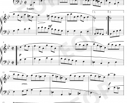 加伏特舞曲20钢琴谱-巴赫-巴赫初级钢琴曲集