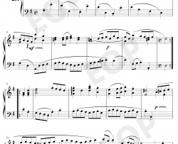 加伏特舞曲23钢琴谱-巴赫-巴赫初级钢琴曲集