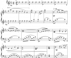 卡农钢琴谱-JohannPachelbel-简单版