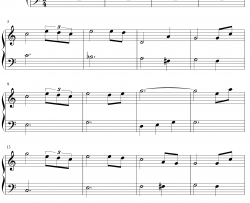奇异恩典钢琴谱-John Newton-Amazing Grace-C调超级简单版