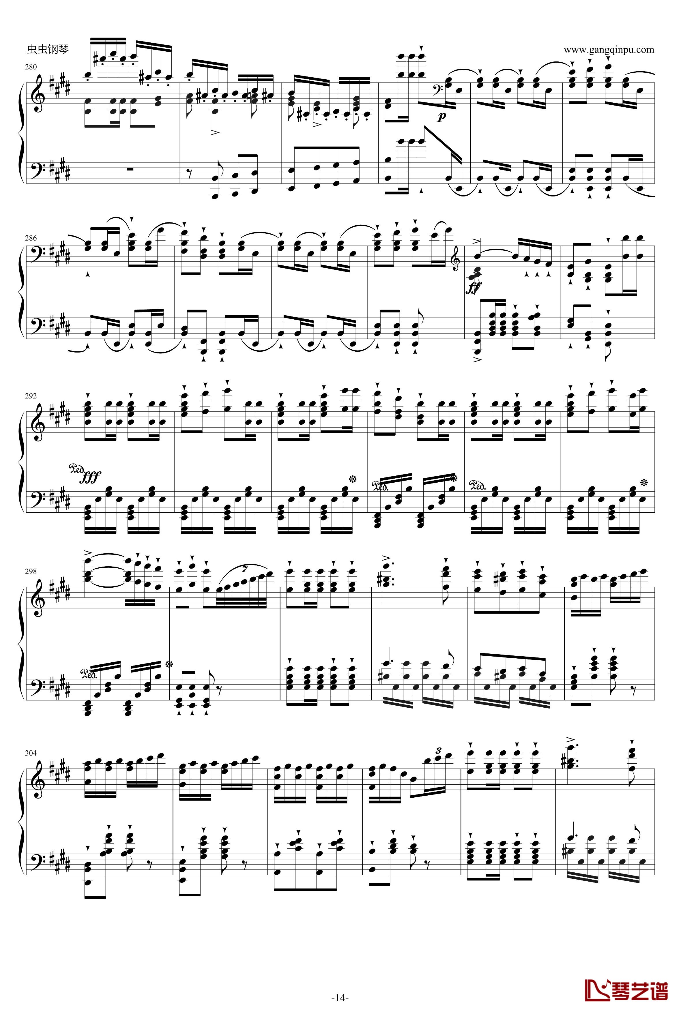 威廉·退尔序曲钢琴谱-李斯特S.55214