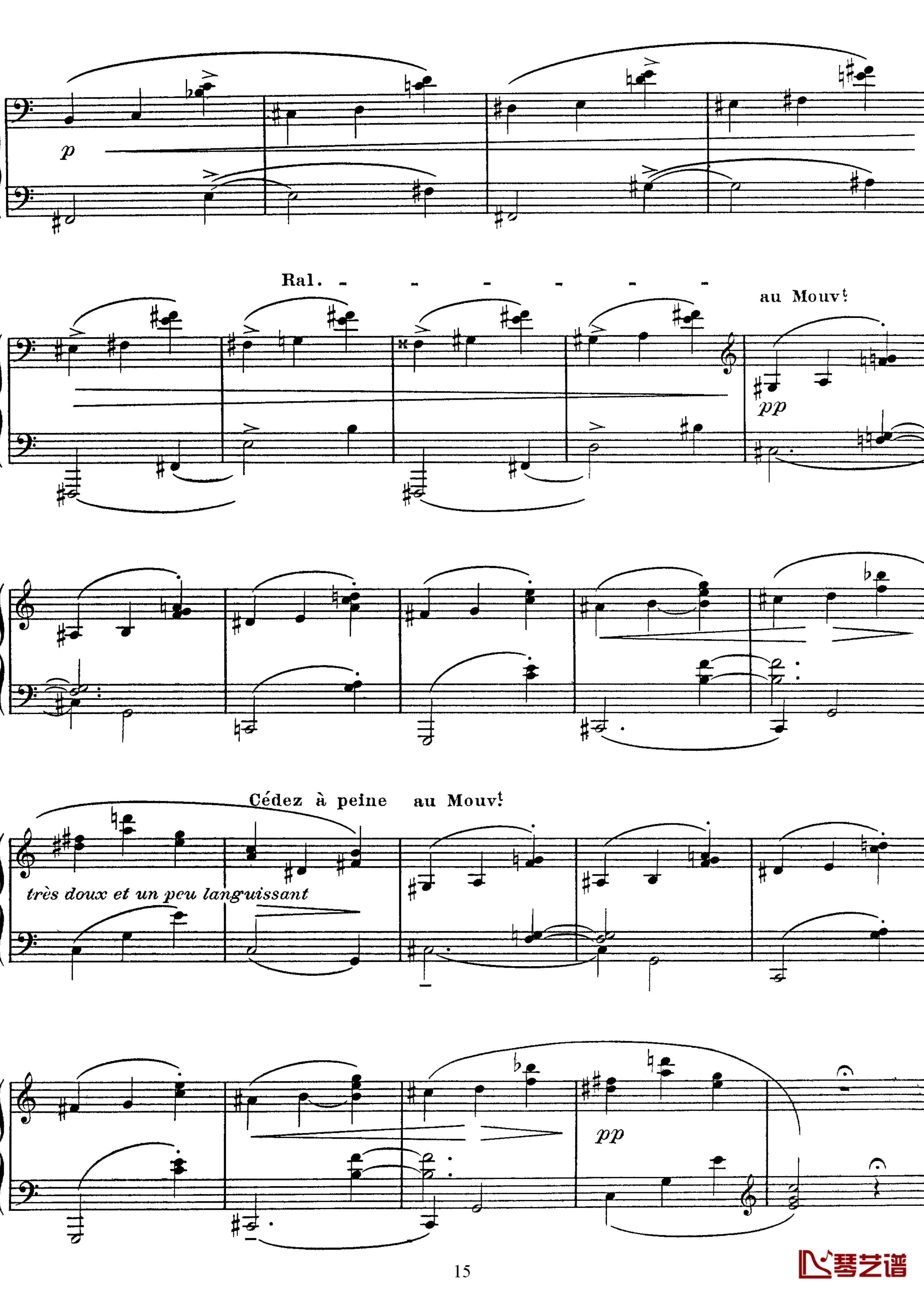 高贵而伤感的圆舞曲钢琴谱-拉威尔-Ravel15