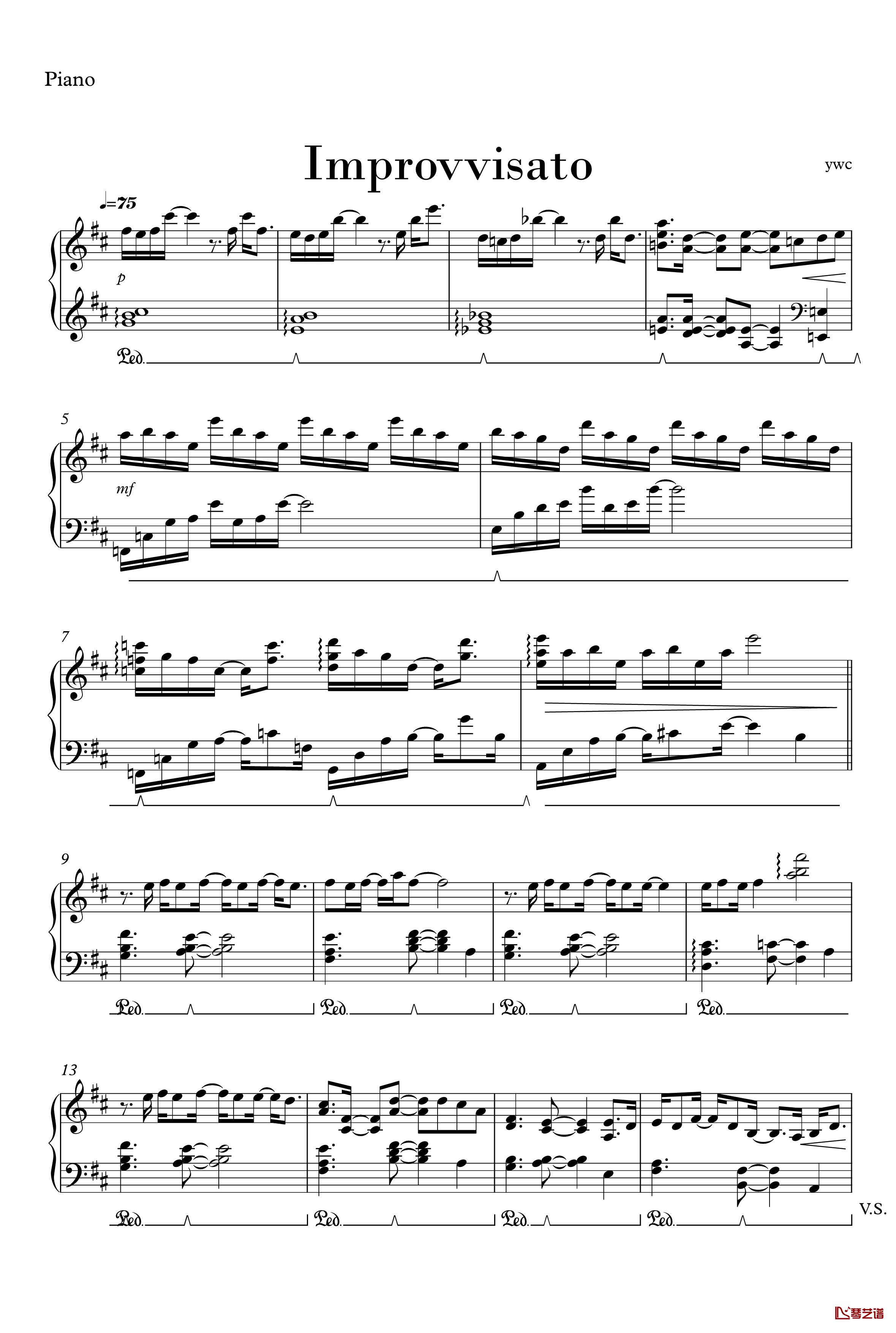 Improvvisato钢琴谱-ahfywc1