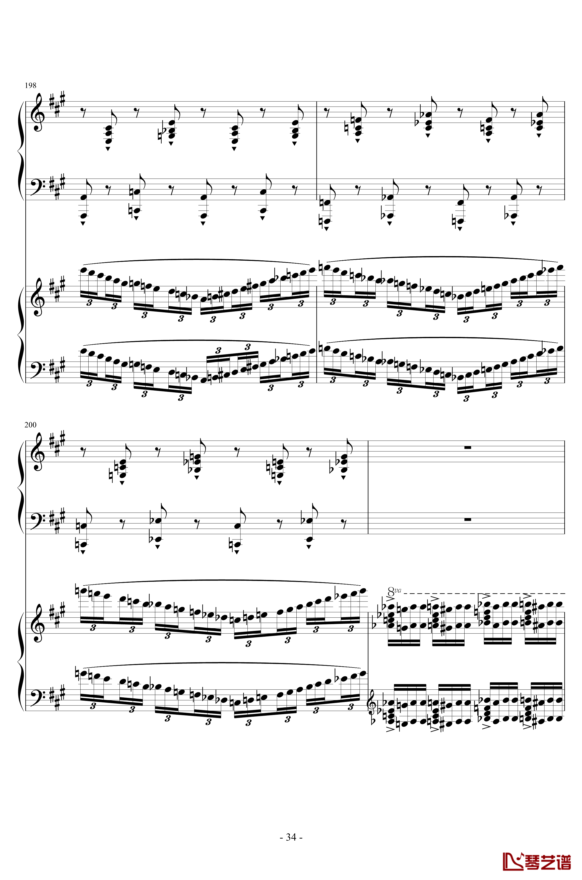 Piano Concerto No.6 in sharp F Minor Op.57 I.钢琴谱-一个球34