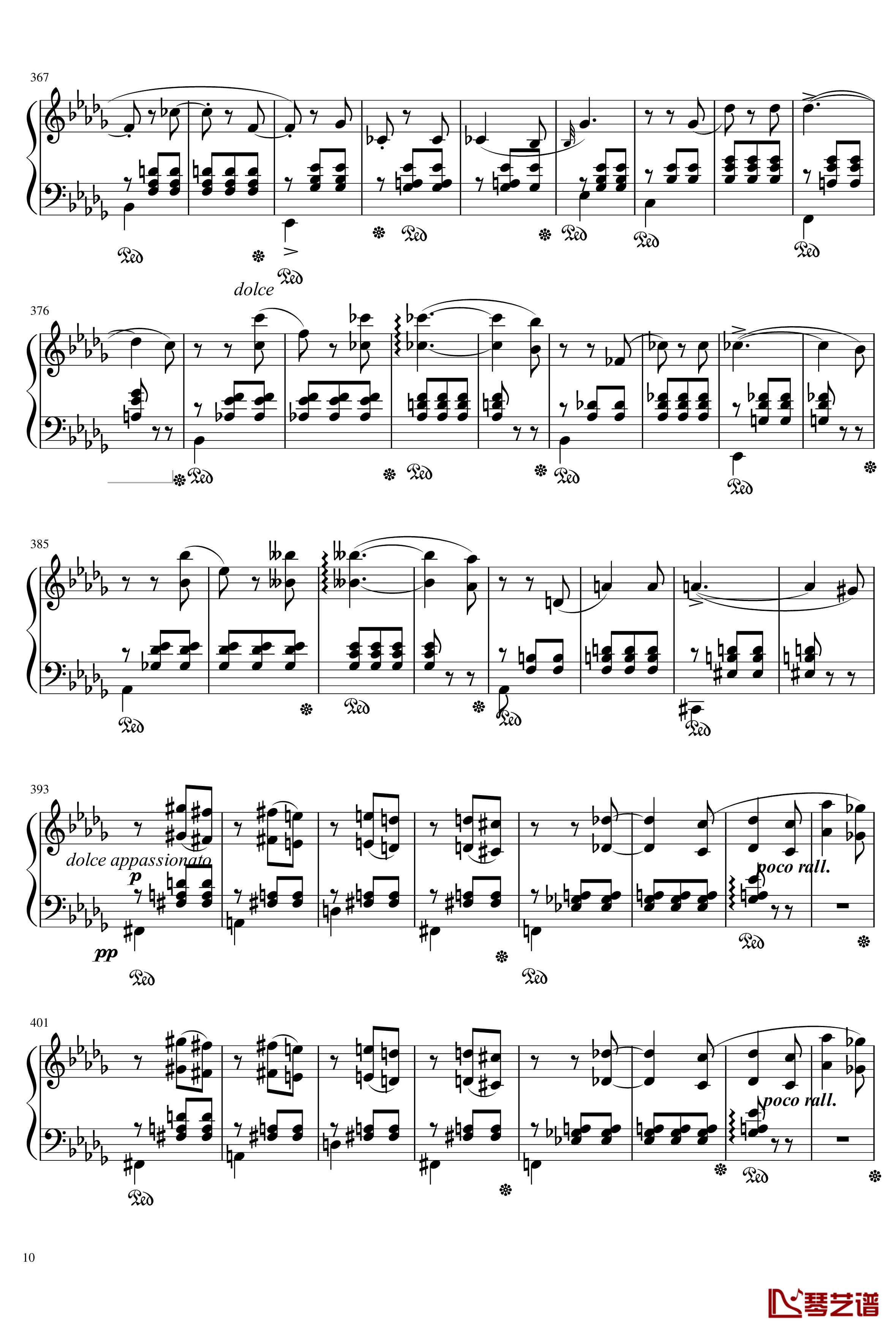 Mephisto Waltz No. 1 S. 514钢琴谱-李斯特10