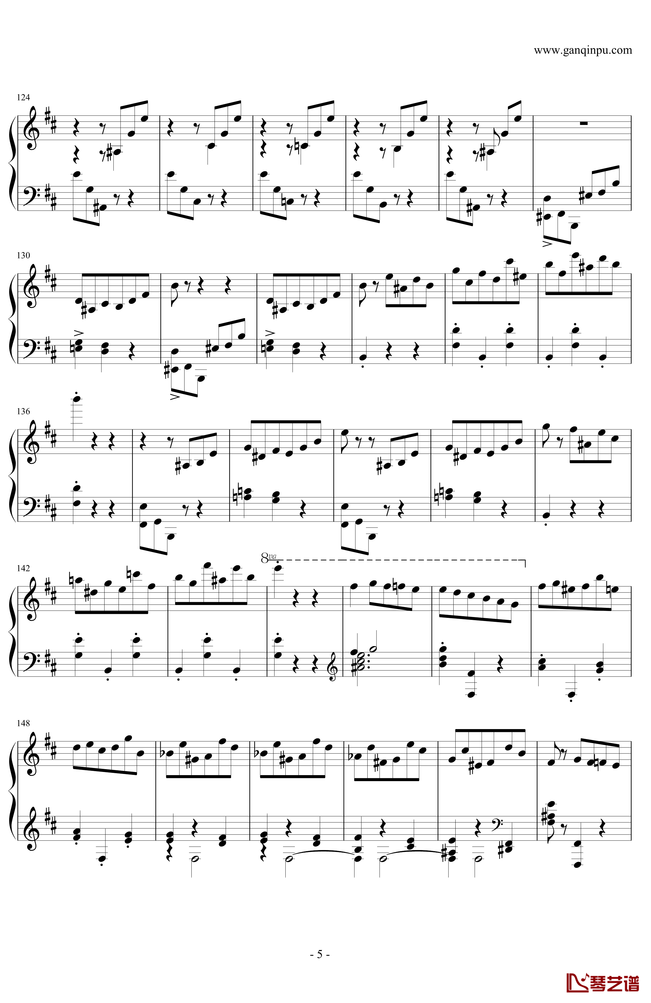 肖邦第一谐谑曲钢琴谱-肖邦-chopin5