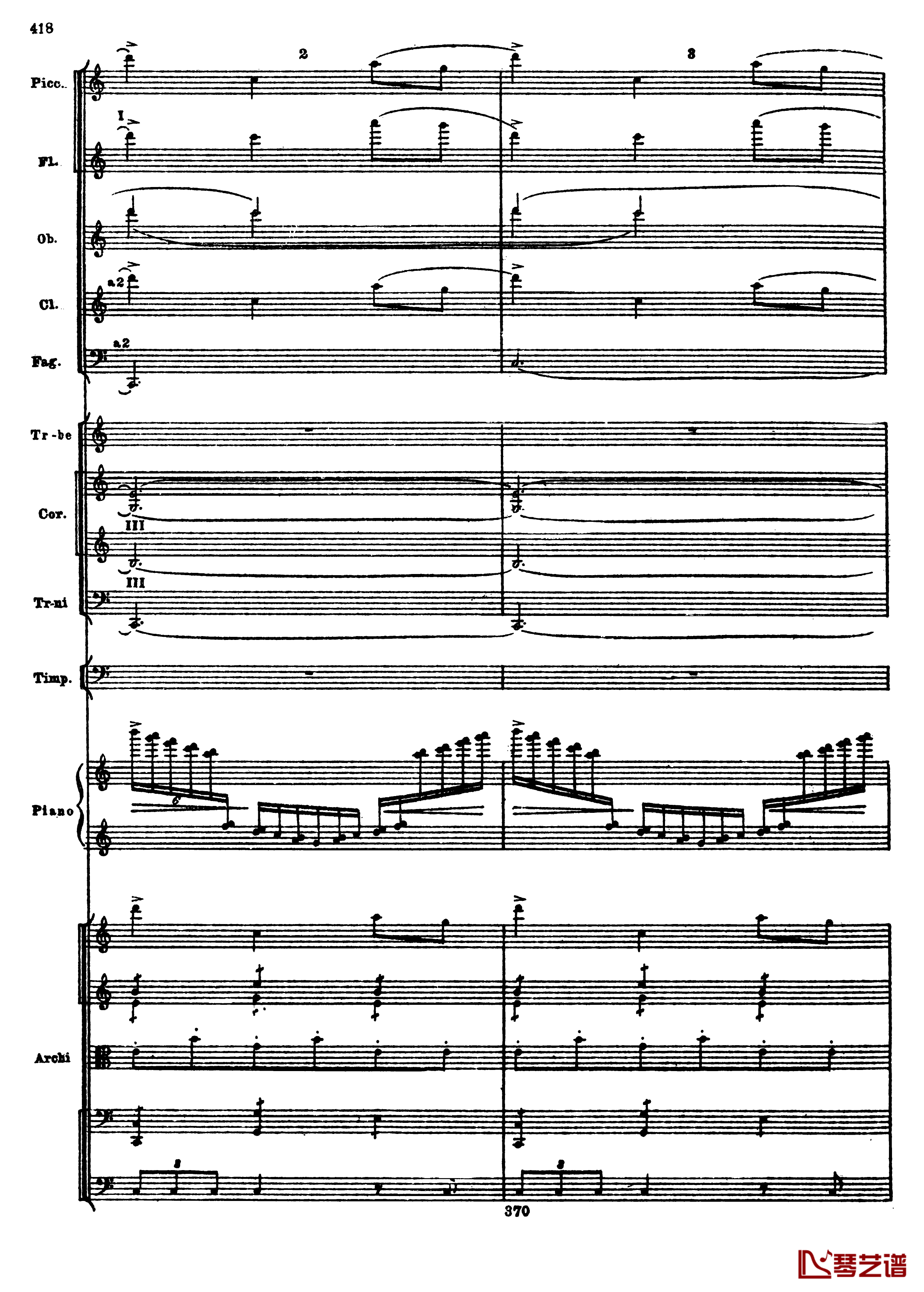 普罗科菲耶夫第三钢琴协奏曲钢琴谱-总谱-普罗科非耶夫150