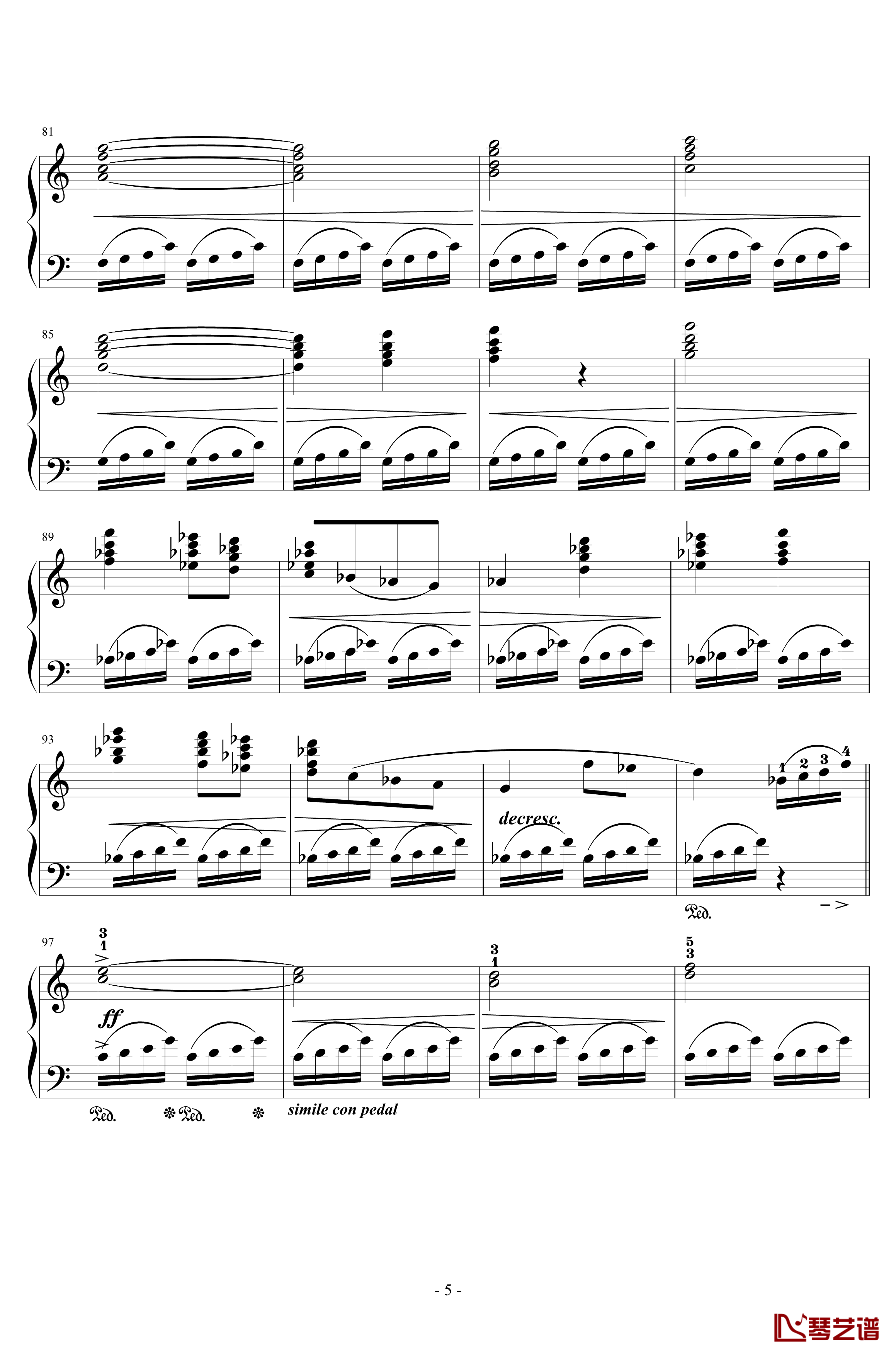 Prelude钢琴谱-最终幻想5