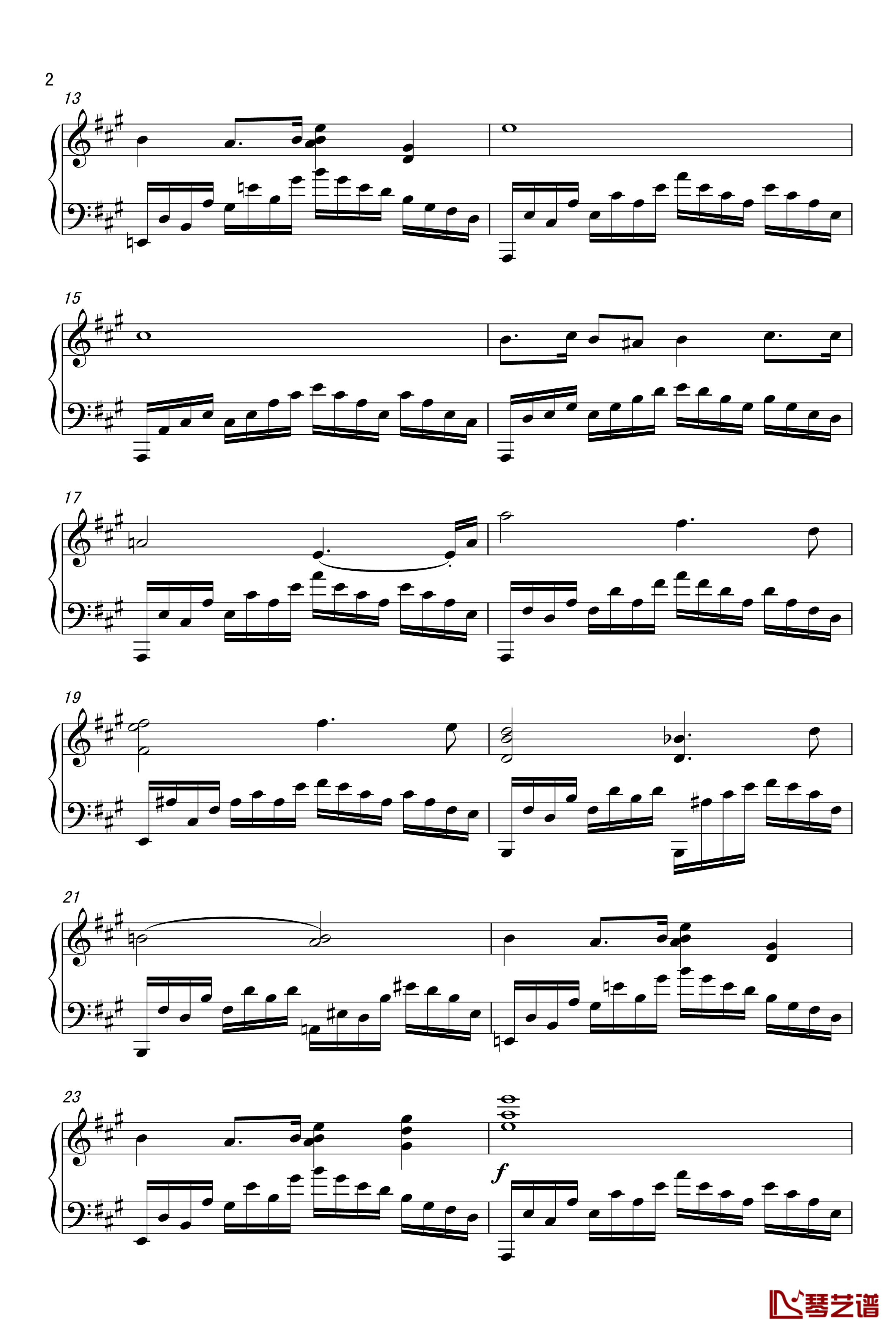 A大调练习曲钢琴谱-原创-nyride2
