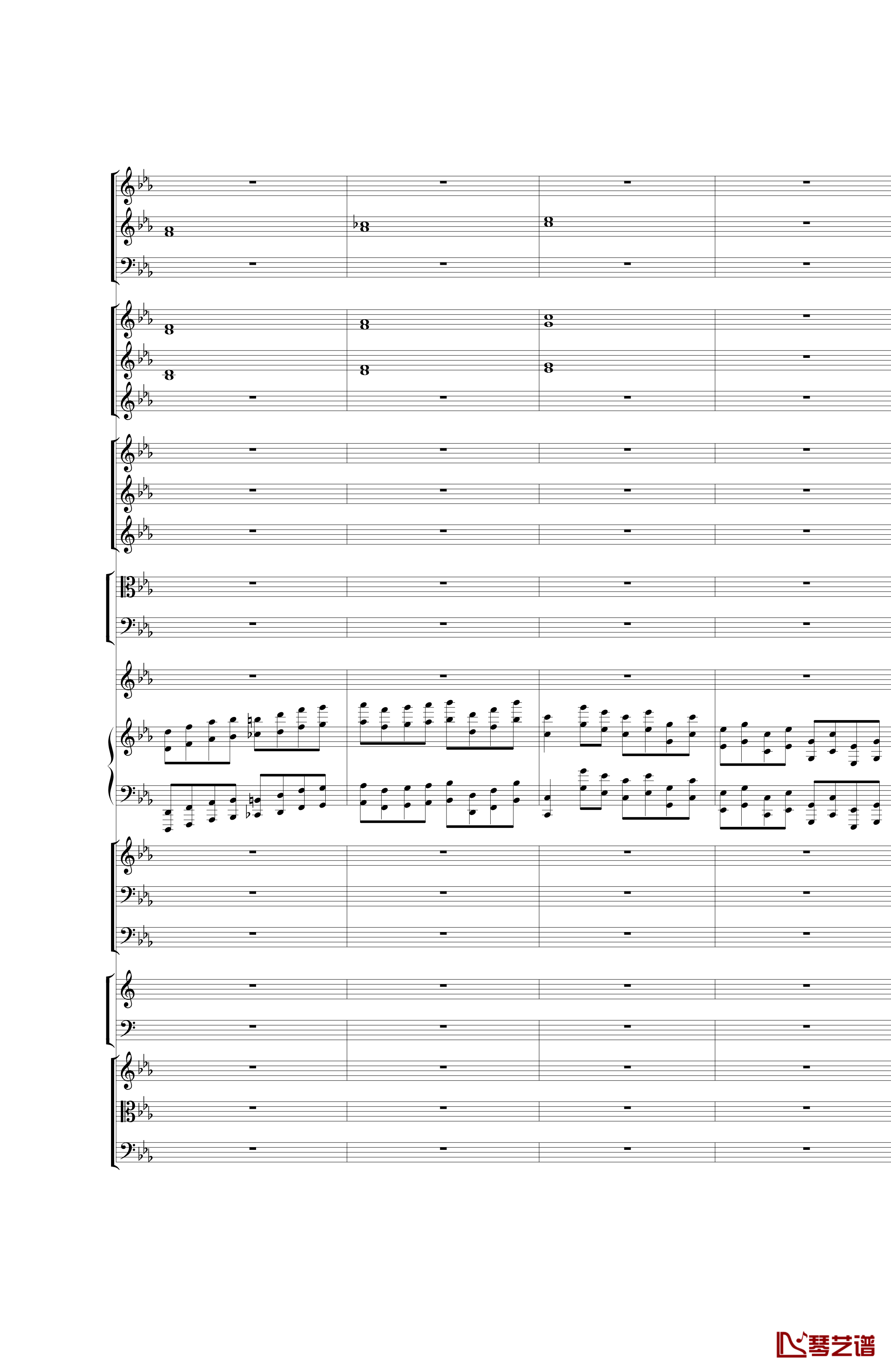 Piano Concerto No.3 in E Flat minor钢琴谱 I.Moderto-热情而辉煌23