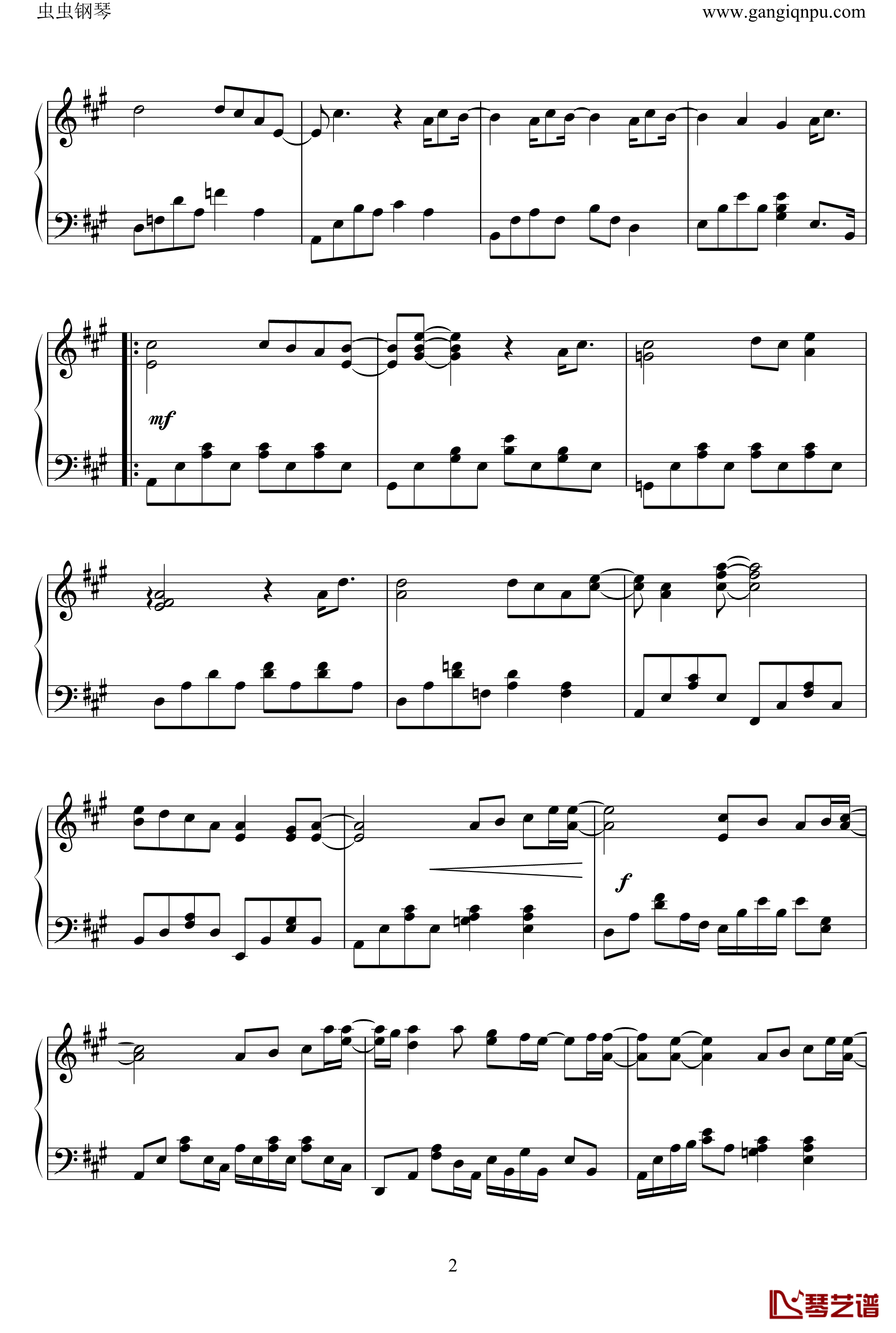 花海钢琴谱-周杰伦2