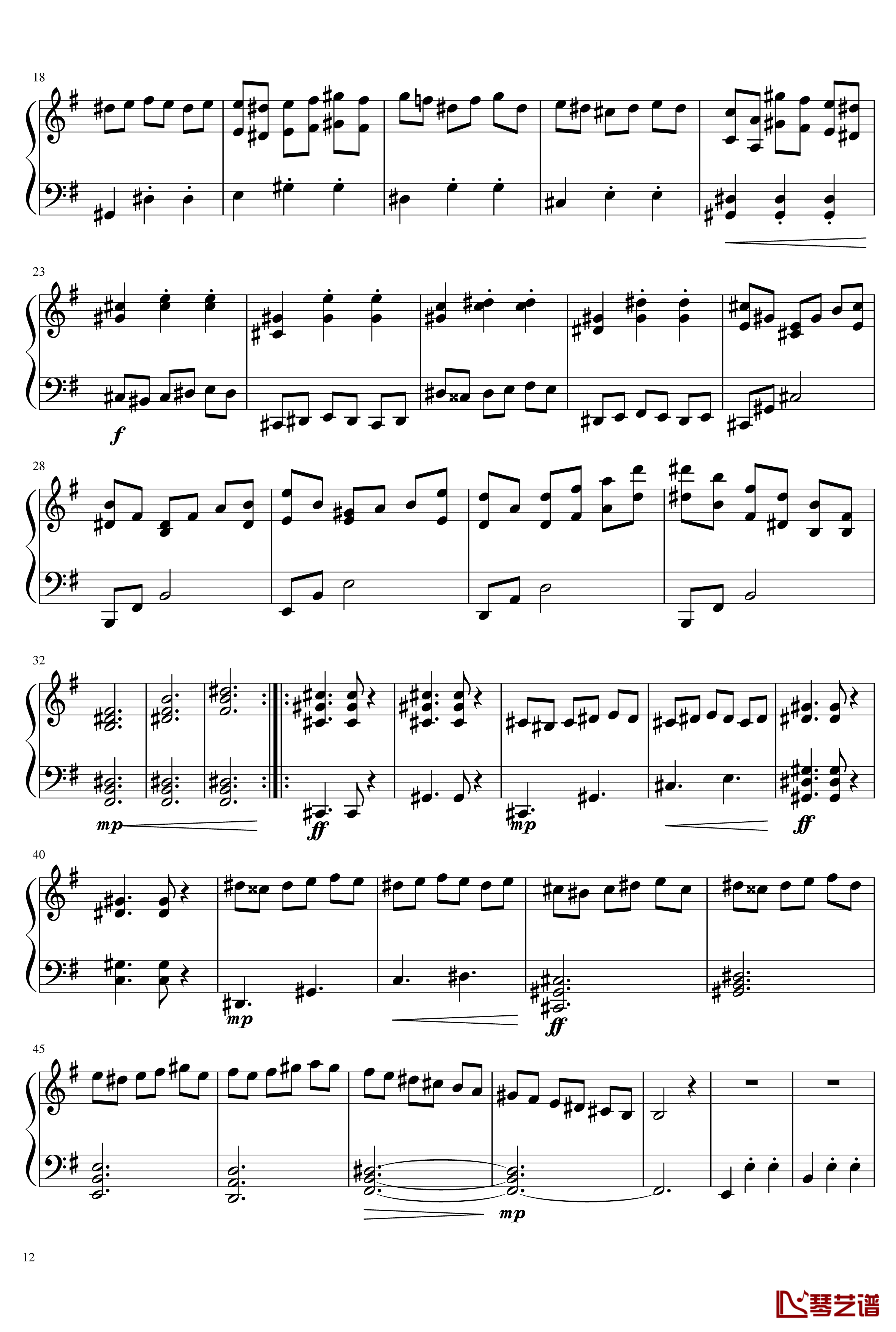 E小调第一钢琴奏鸣曲钢琴谱-一个世纪12